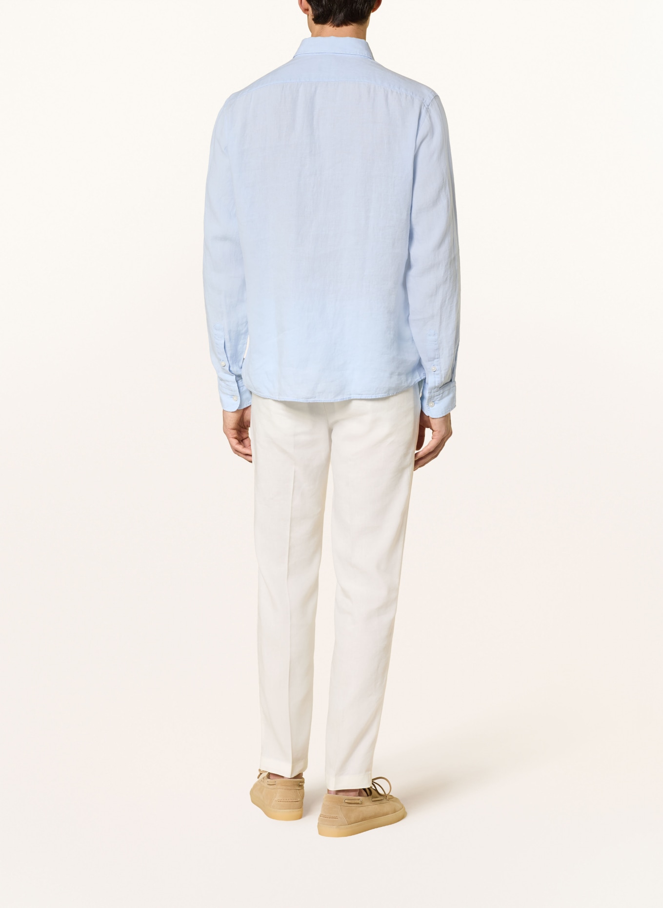 BOSS Leinenhemd LIAM Regular Fit: HELLBLAU