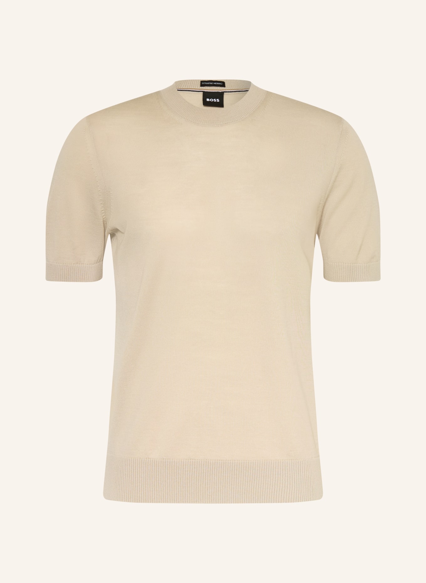 BOSS Sweter z dzianiny UMAURO: BEŻOWY