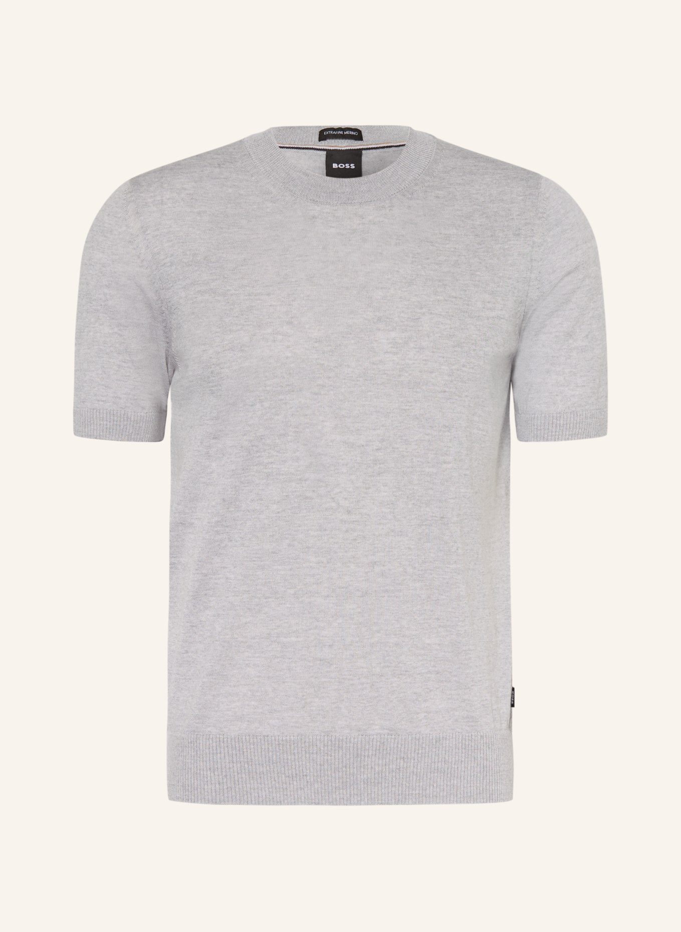 BOSS Sweter z dzianiny UMAURO: SZARY