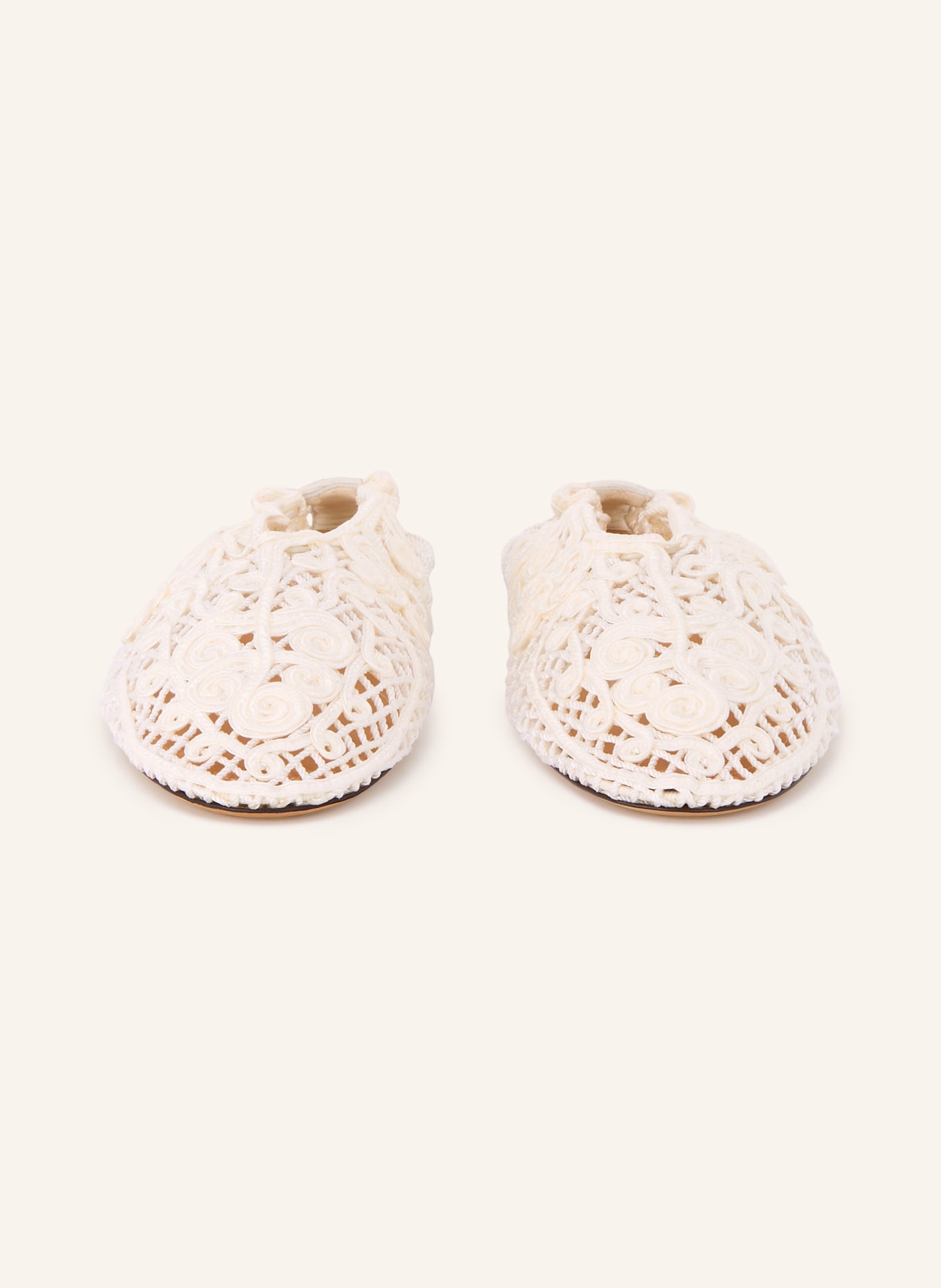 ODISSì Ballerinas aus Spitze: WEISS