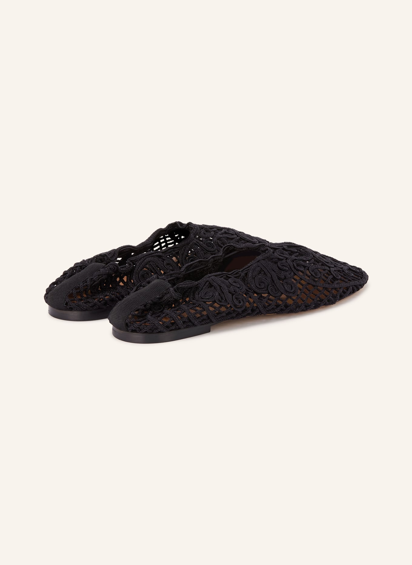 ODISSì Ballerina's van kant: ZWART