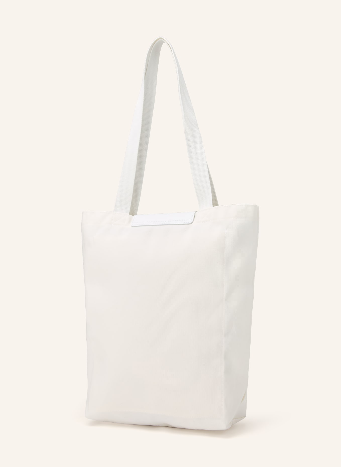 LONGCHAMP Shopper LE PLIAGE MEDIUM: WEISS / SILBER