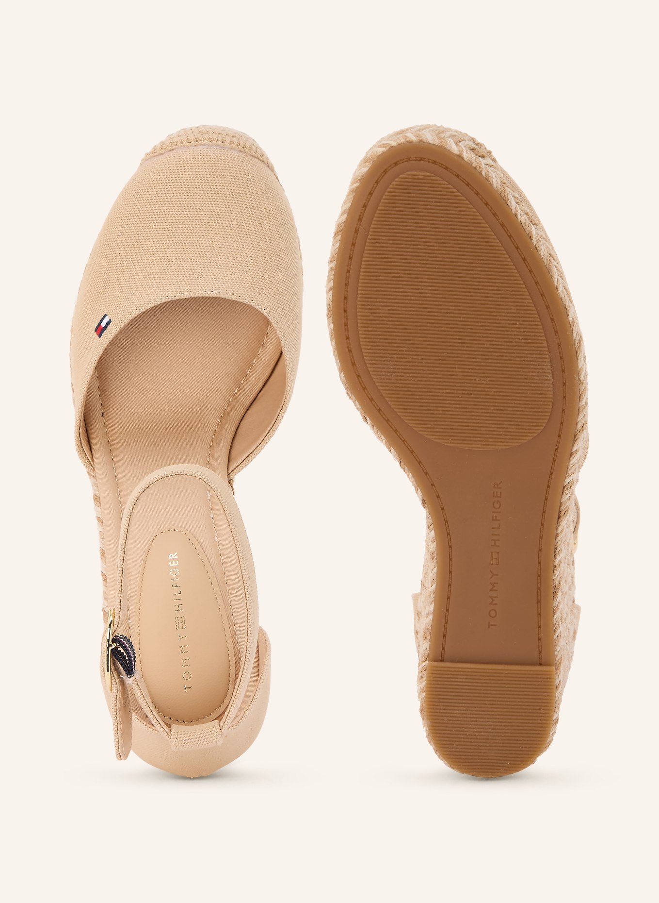 TOMMY HILFIGER Wedges: CAMEL