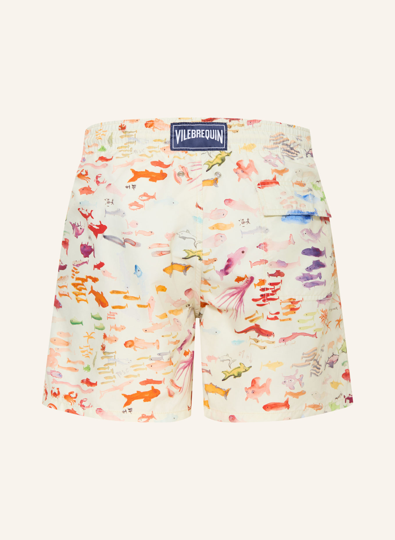 VILEBREQUIN PESCADOR Swim Shorts: CREAM