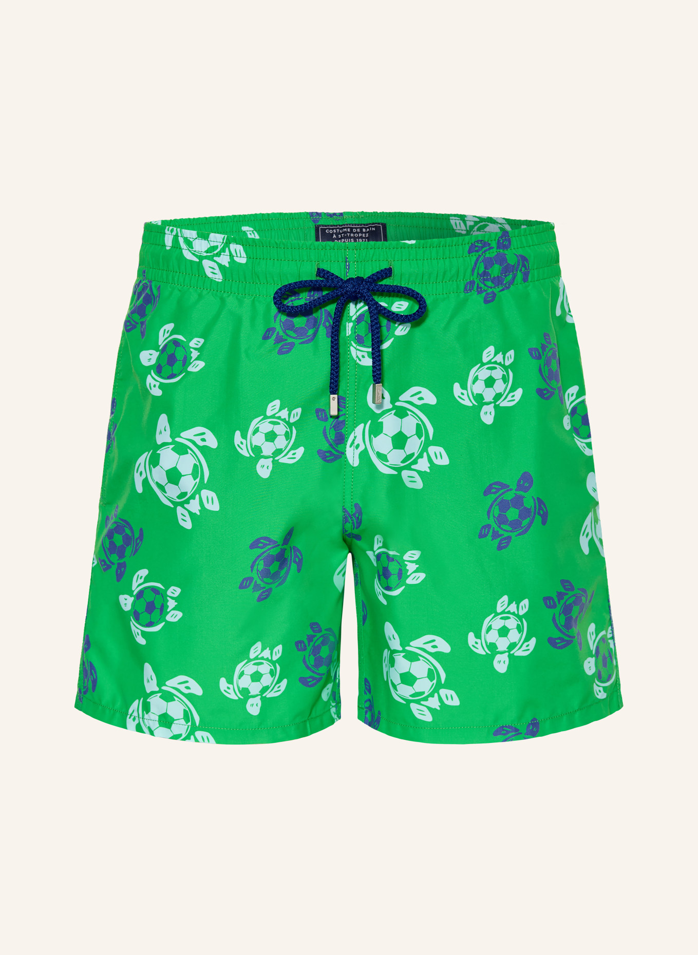 VILEBREQUIN Badeshorts SOCCER TURTLES MOOREA: GRÜN / HELLBLAU / BLAU