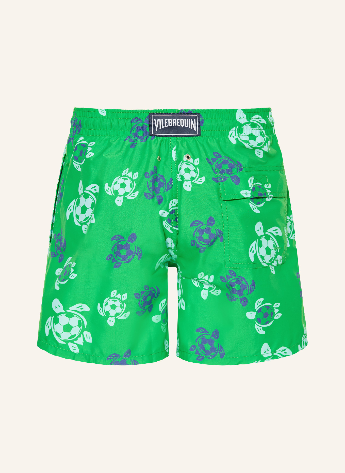VILEBREQUIN Badeshorts SOCCER TURTLES MOOREA: GRÜN / HELLBLAU / BLAU