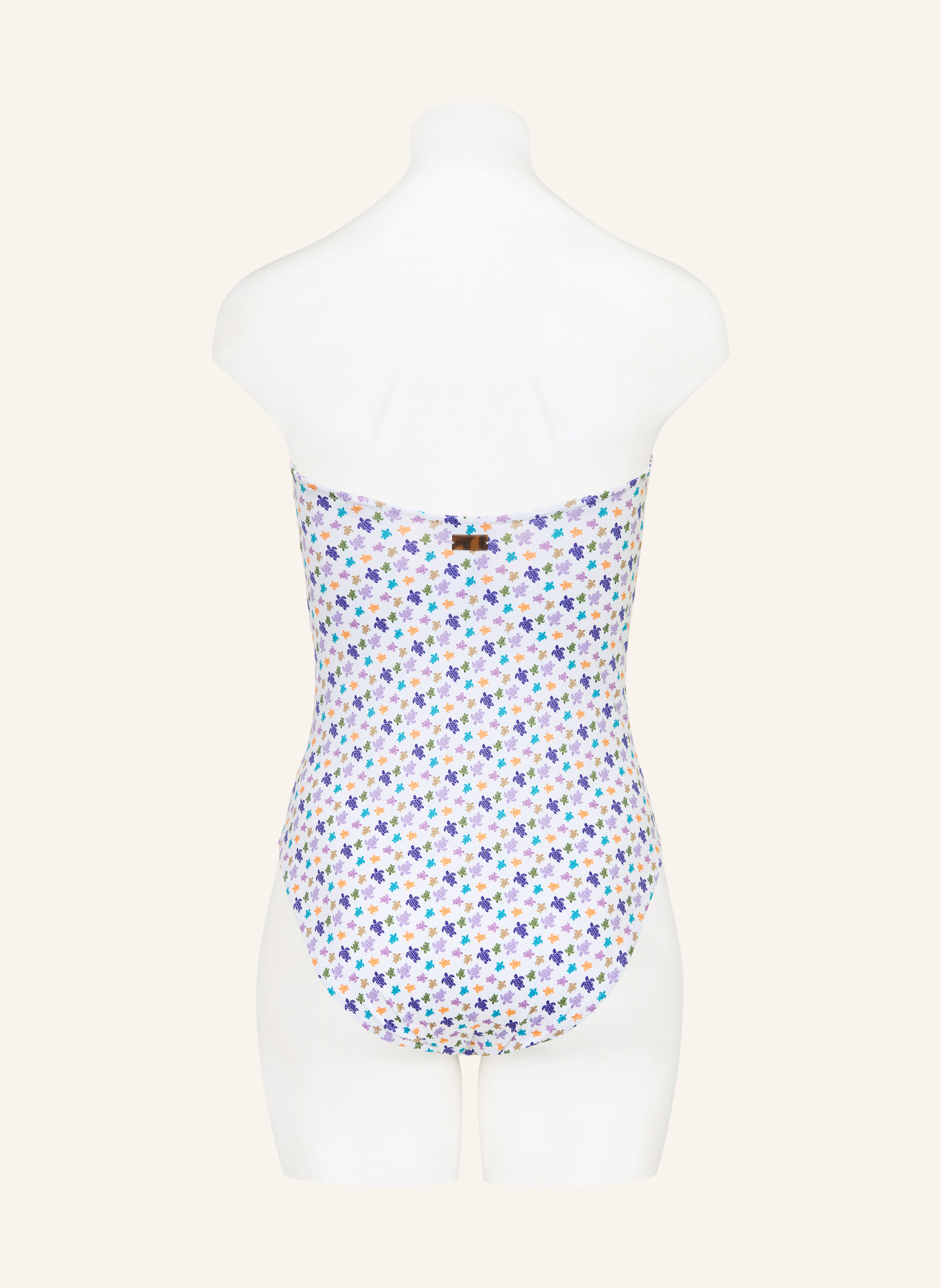 VILEBREQUIN Maillot de bain bandeau MICRO FACETTE: BLANC / LILAS CLAIR / BLEU