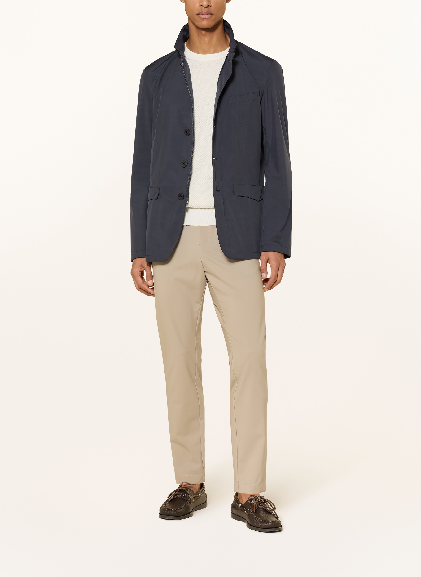 HERNO veste fonctionnelle: BLEU FONCÉ