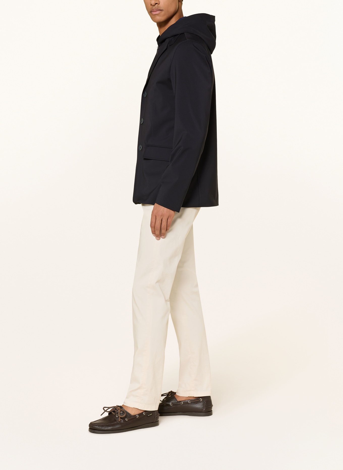 HERNO Parka s odnímatelnou kapucí: TMAVĚ MODRÁ