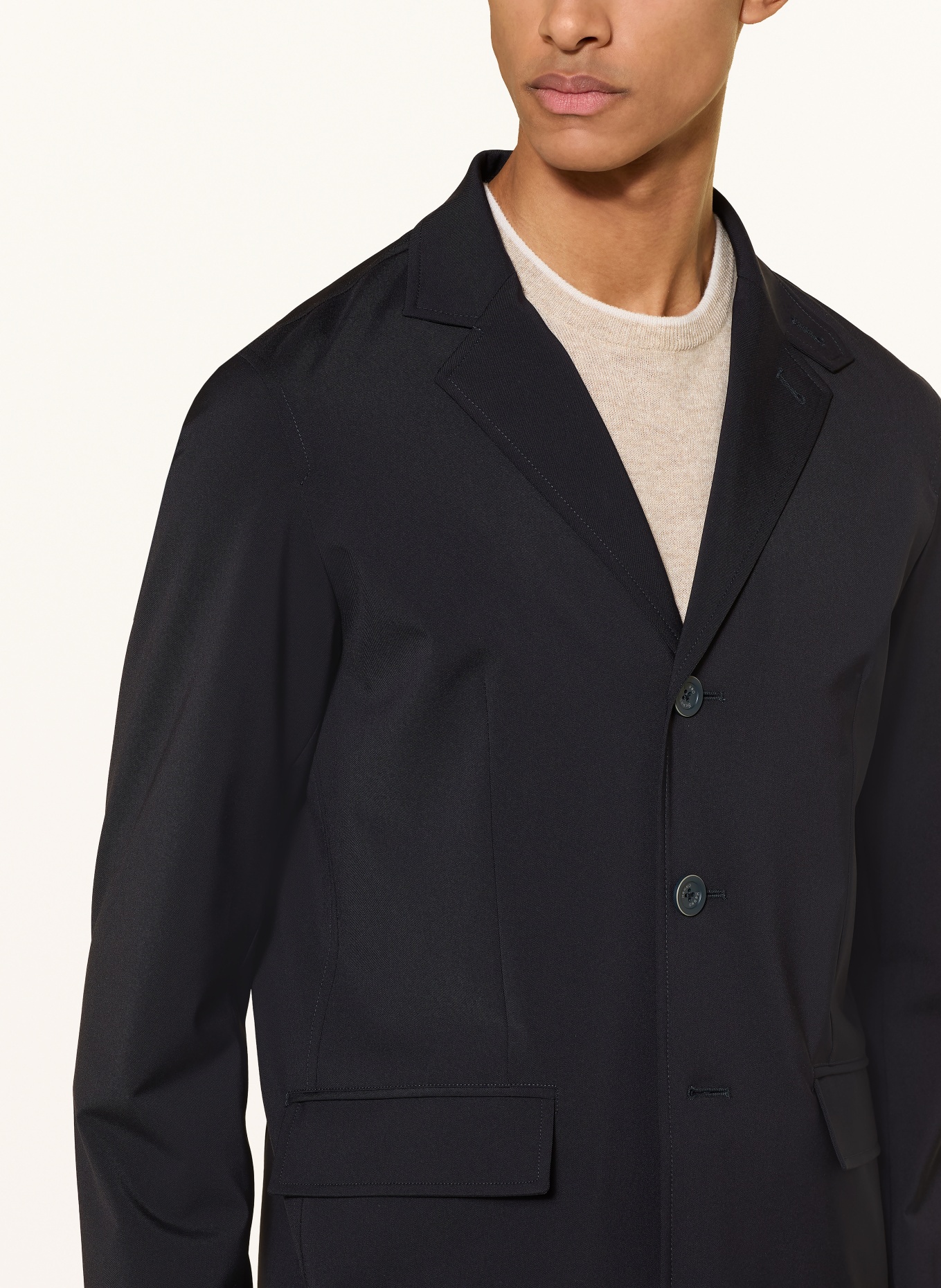 HERNO Parka s odnímatelnou kapucí: TMAVĚ MODRÁ