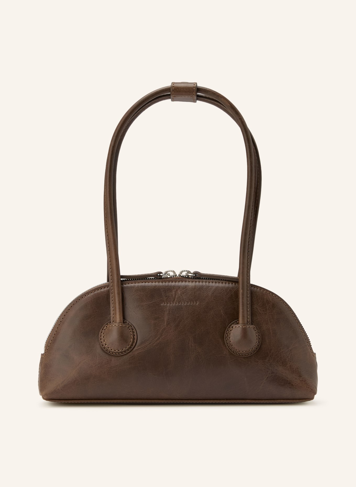 MARGE SHERWOOD BESSETTE shoulder bag: BROWN / SILVER