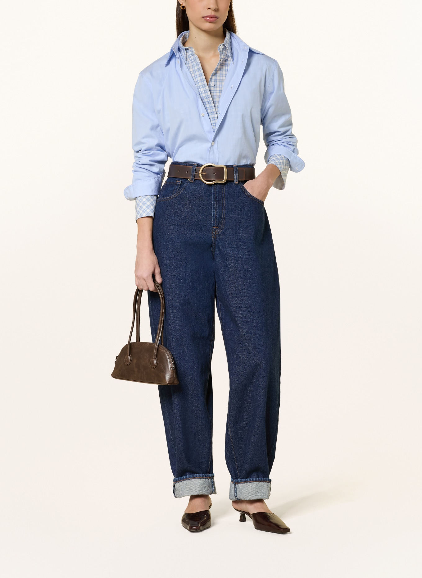 MARGE SHERWOOD Torba na ramię BESSETTE: BRĄZOWY / SREBRNY