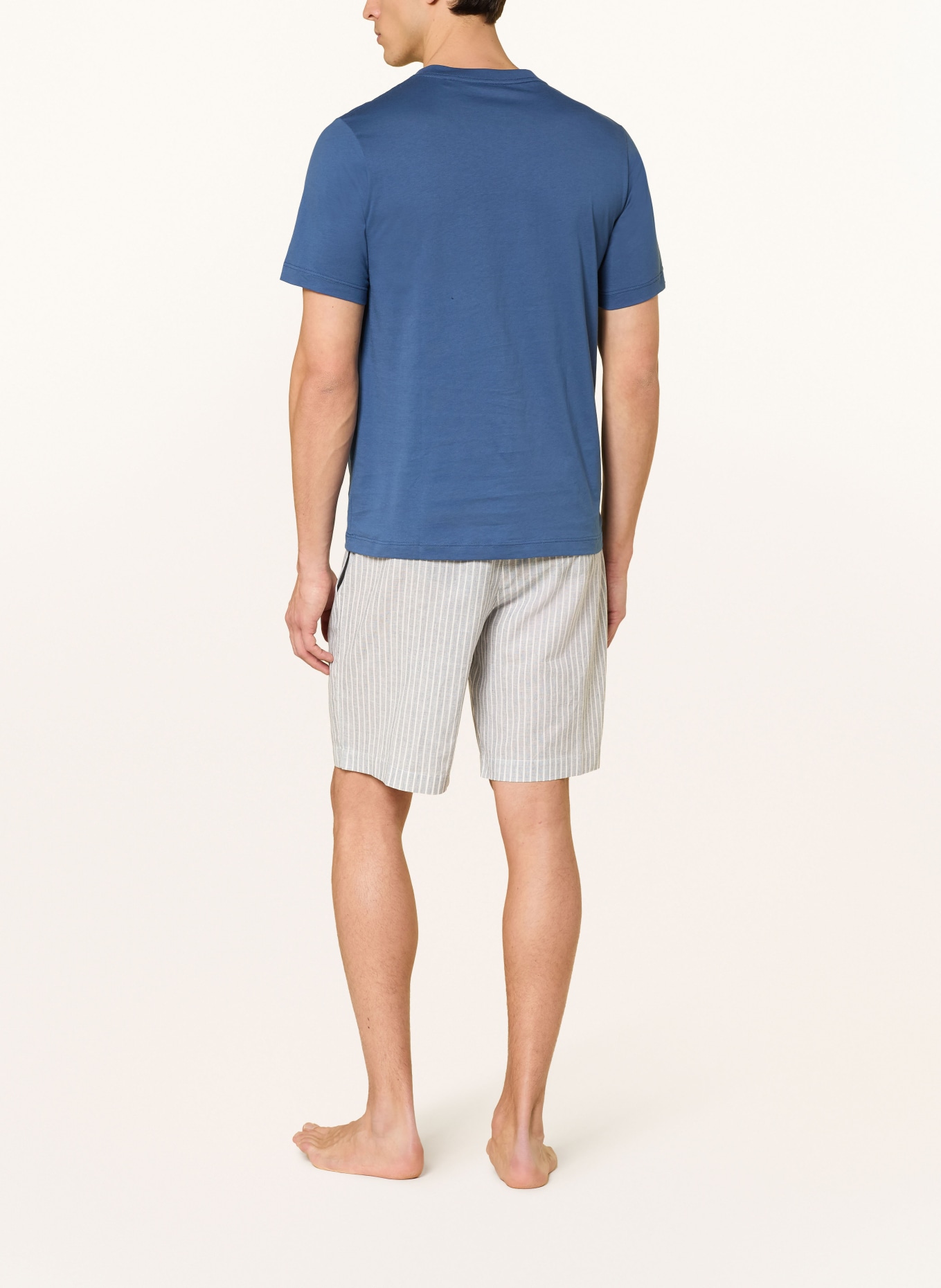 SCHIESSER Chemise de nuit MIX+RELAX: BLEU