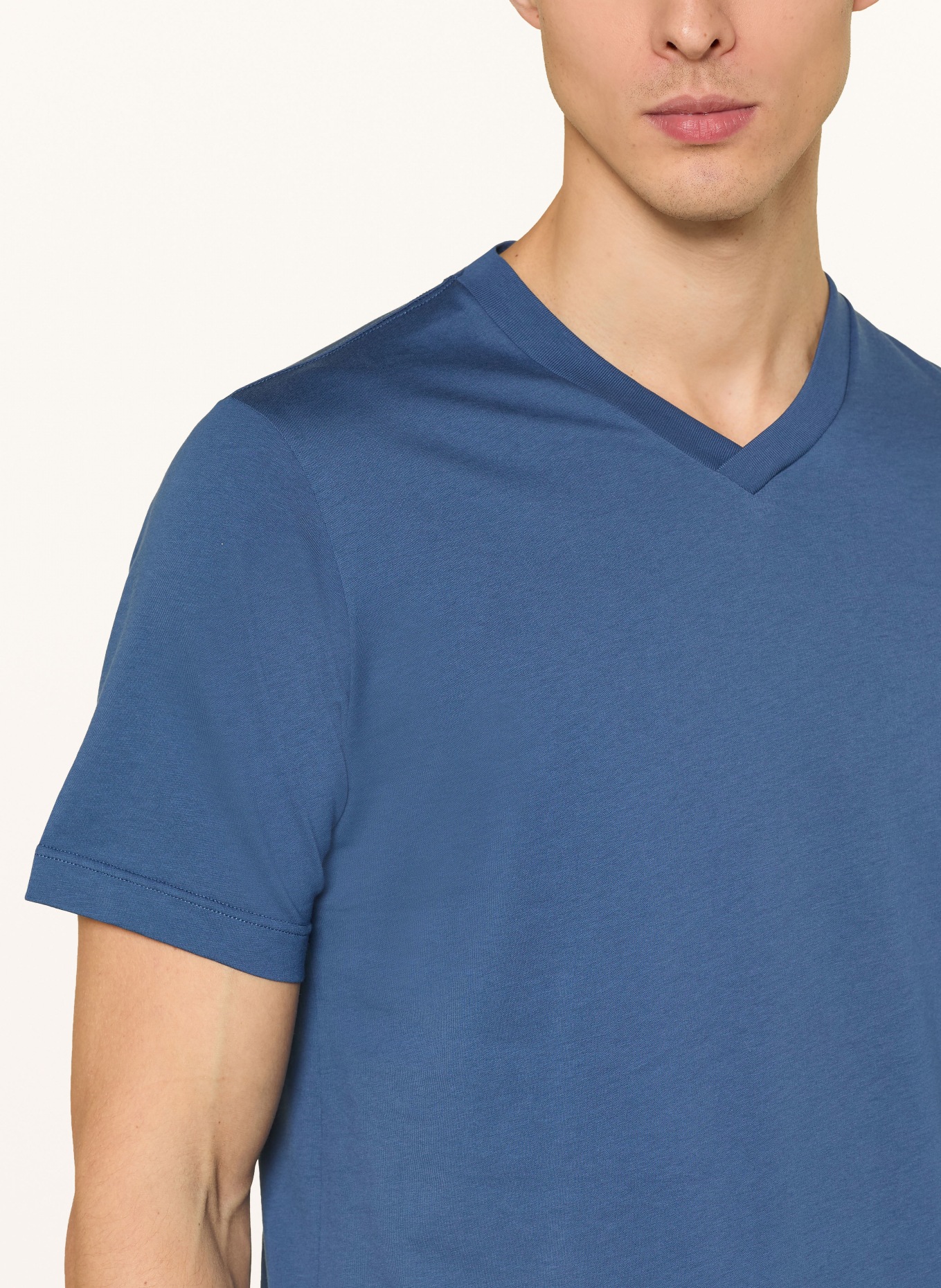 SCHIESSER Chemise de nuit MIX+RELAX: BLEU