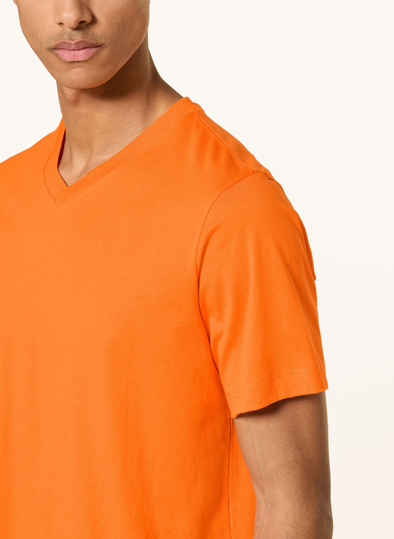 SCHIESSER MIX+RELAX sleep shirt: ORANGE