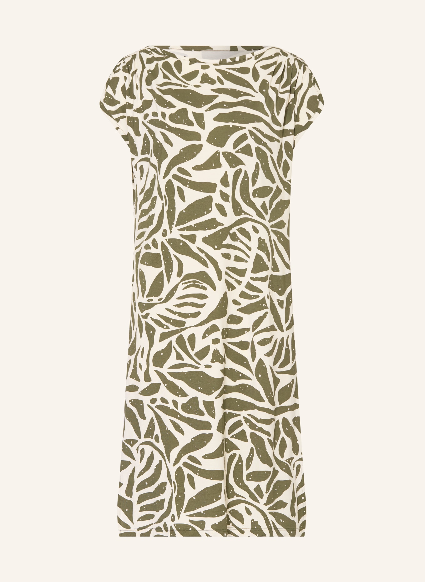 SCHIESSER Nachtjapon SELECTED PREMIUM: OLIJF / CRÈME