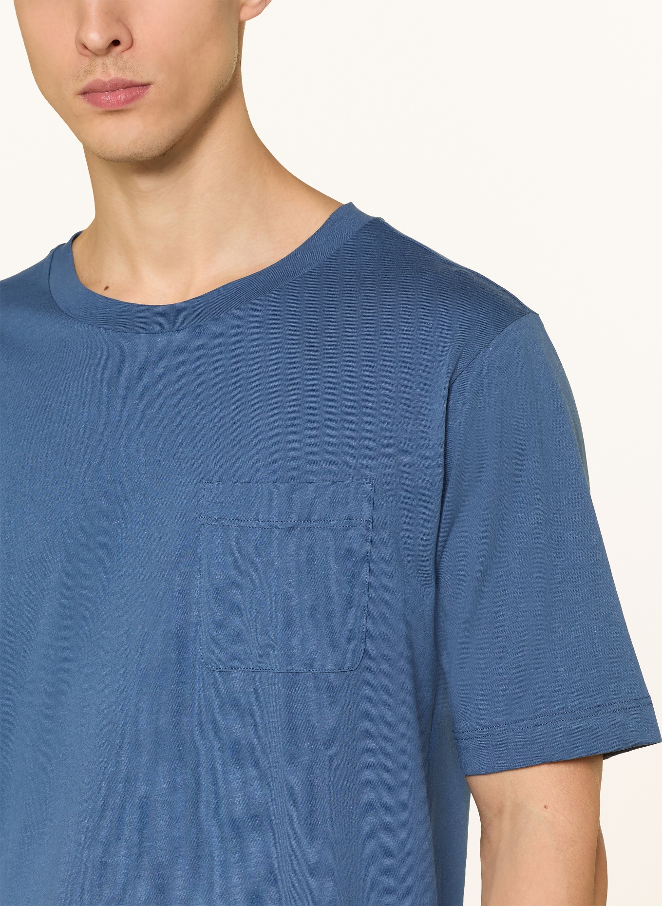 SCHIESSER Chemise de nuit MIX+RELAX: BLEU