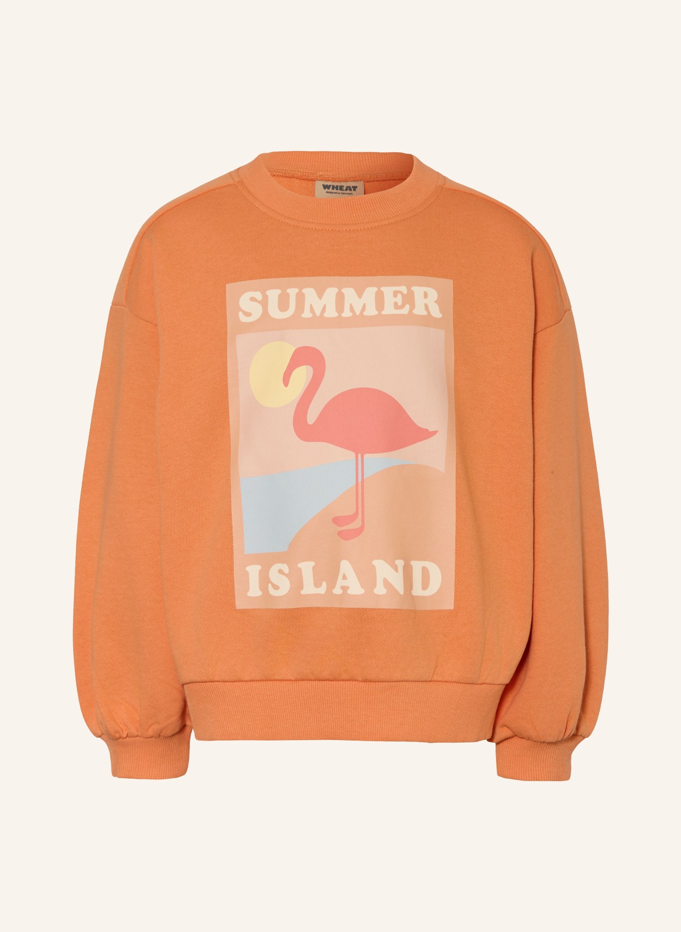 WHEAT ELIZA Sweatshirt: ORANGE / LIGHT YELLOW / LIGHT BLUE