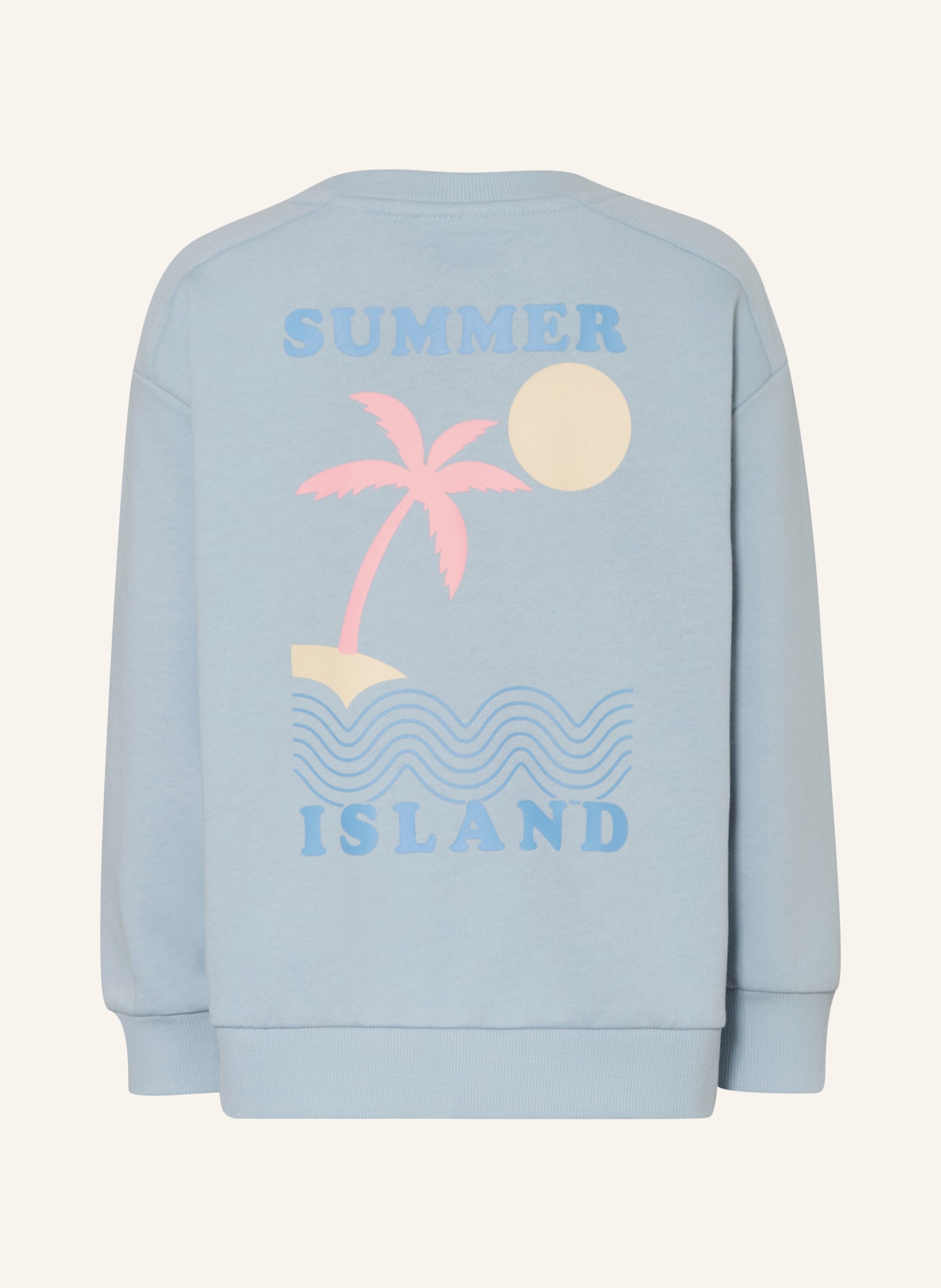 WHEAT Sweatshirt ELLIS: LICHTBLAUW / ROZE / CRÈME