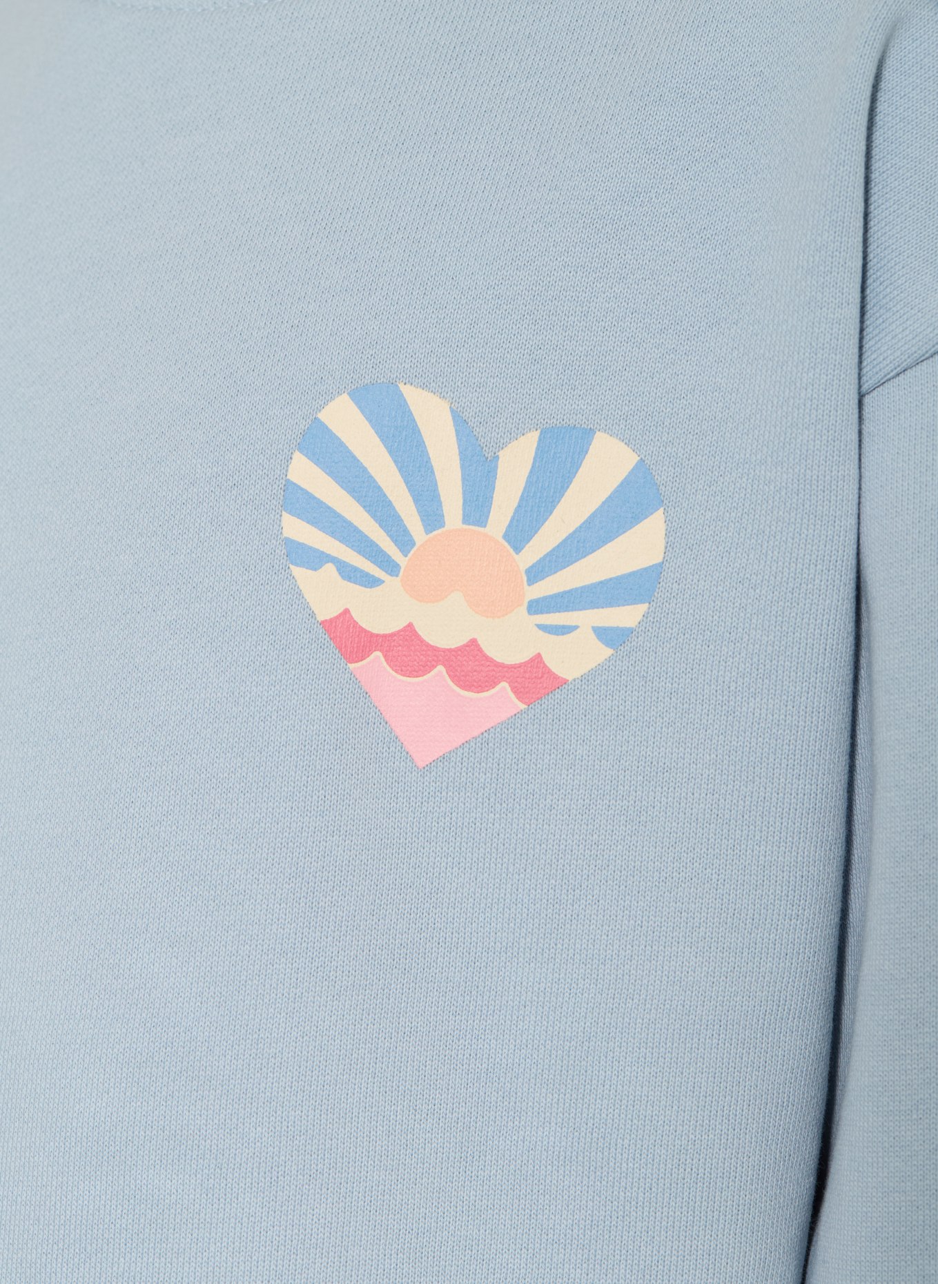 WHEAT Sweatshirt ELLIS: LICHTBLAUW / ROZE / CRÈME