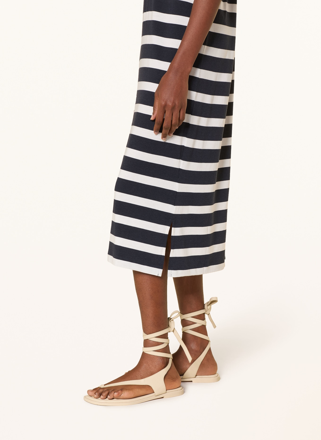 GANT Jersey-Polokleid: DUNKELBLAU / WEISS