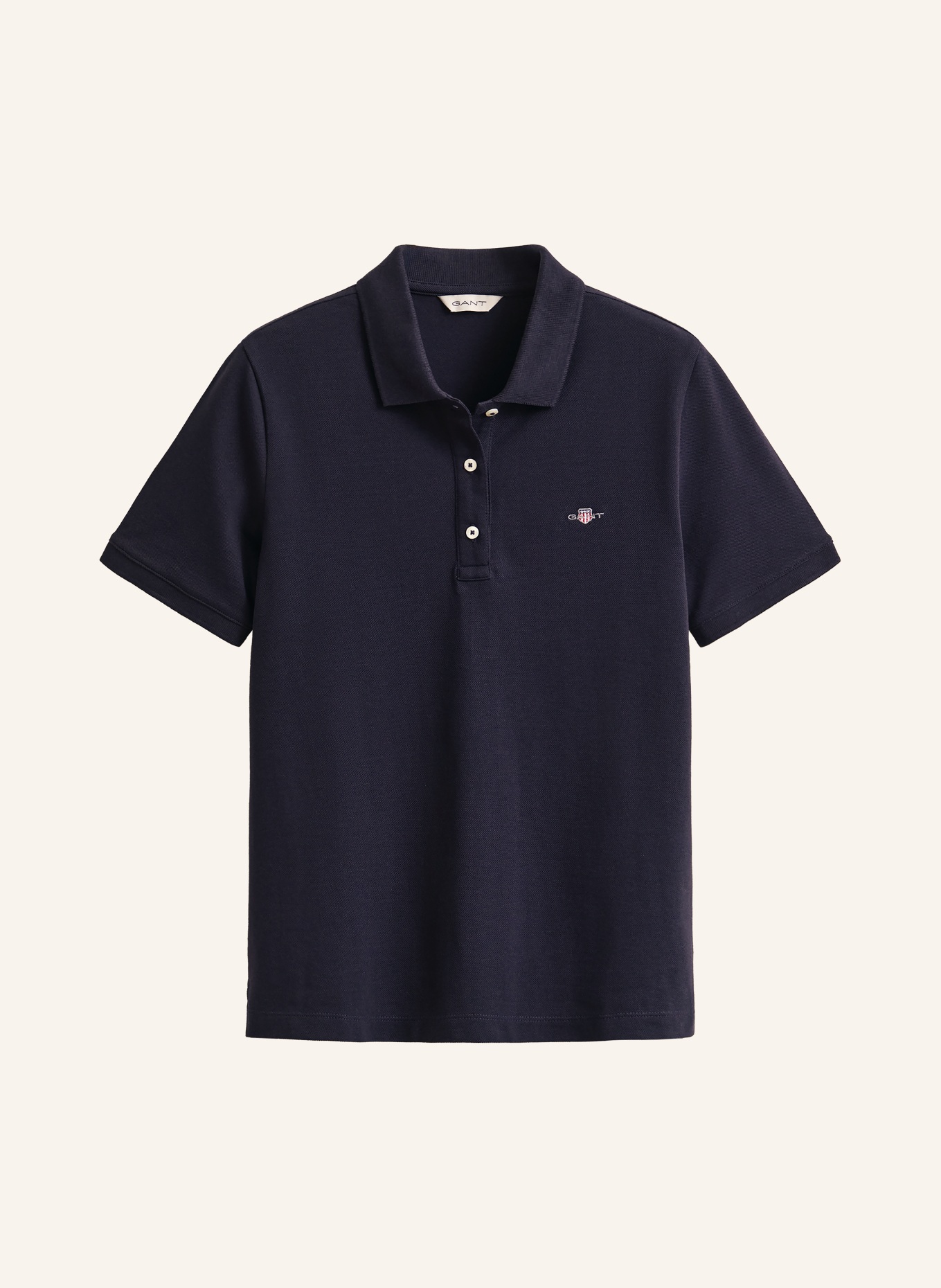 GANT Polo piqué: BLEU FONCÉ