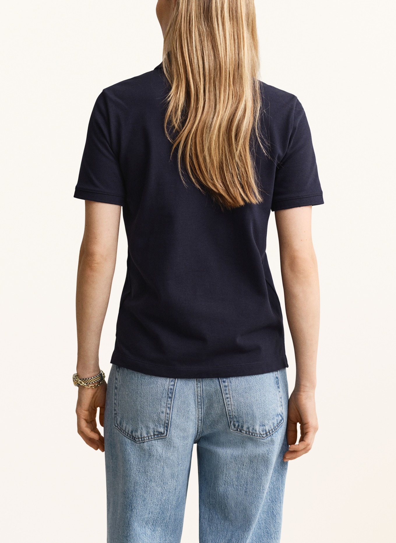 GANT Polo piqué: BLEU FONCÉ