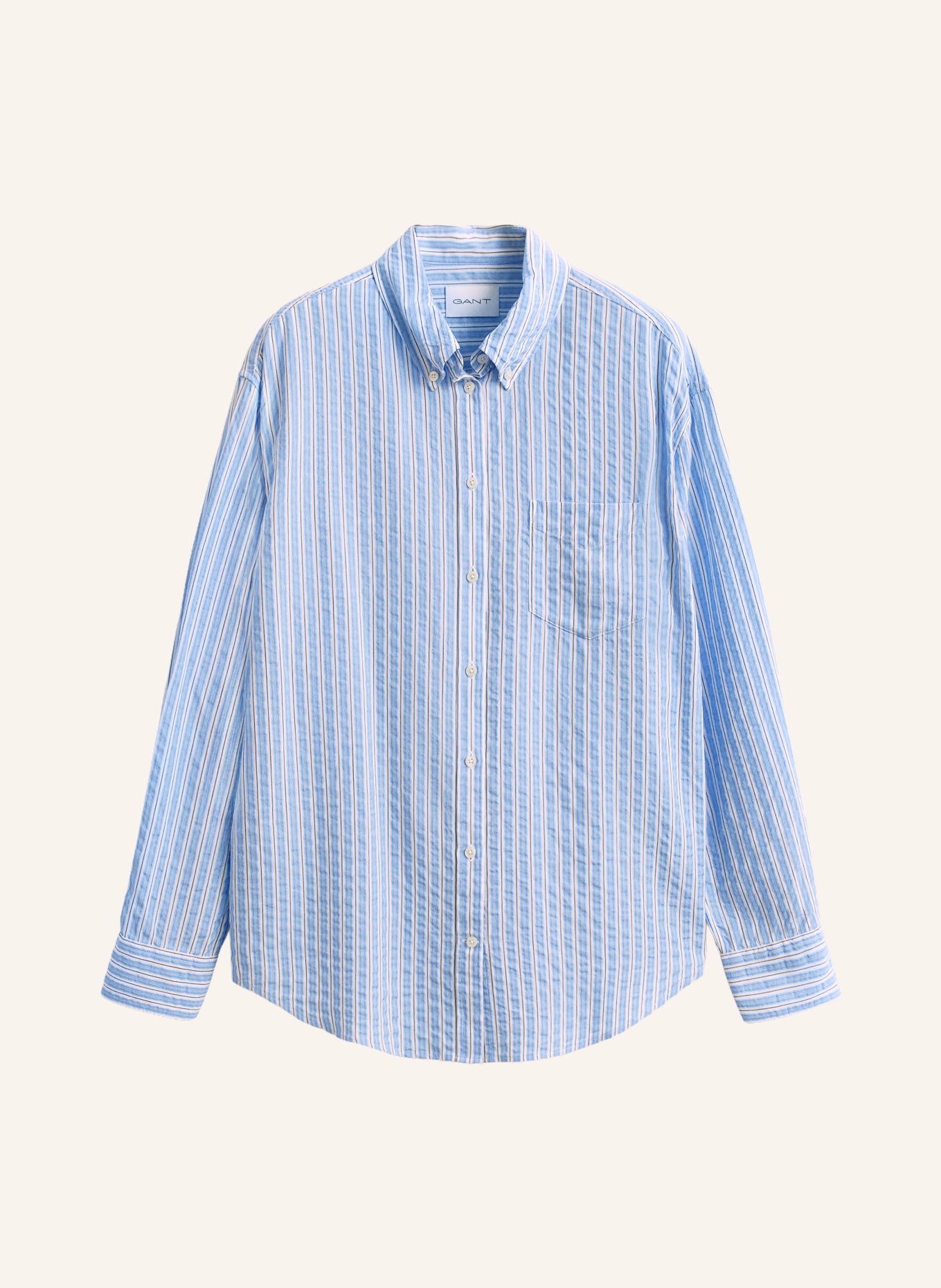 GANT Hemdbluse: HELLBLAU / DUNKELBLAU / WEISS