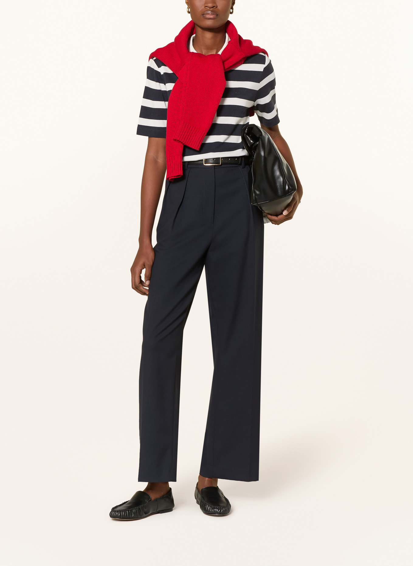 GANT Jersey-Poloshirt: DUNKELBLAU / WEISS