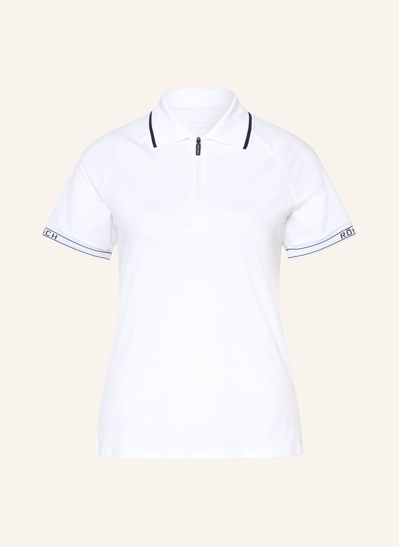 RÖHNISCH Funktions-Poloshirt: WEISS