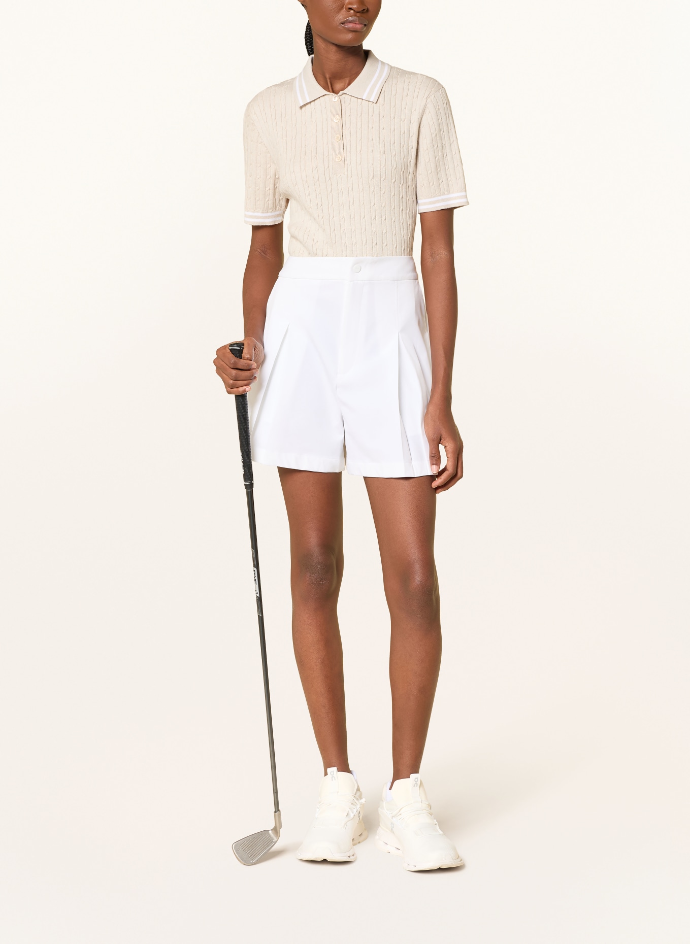 RÖHNISCH Strick-Poloshirt CLASSIC: BEIGE