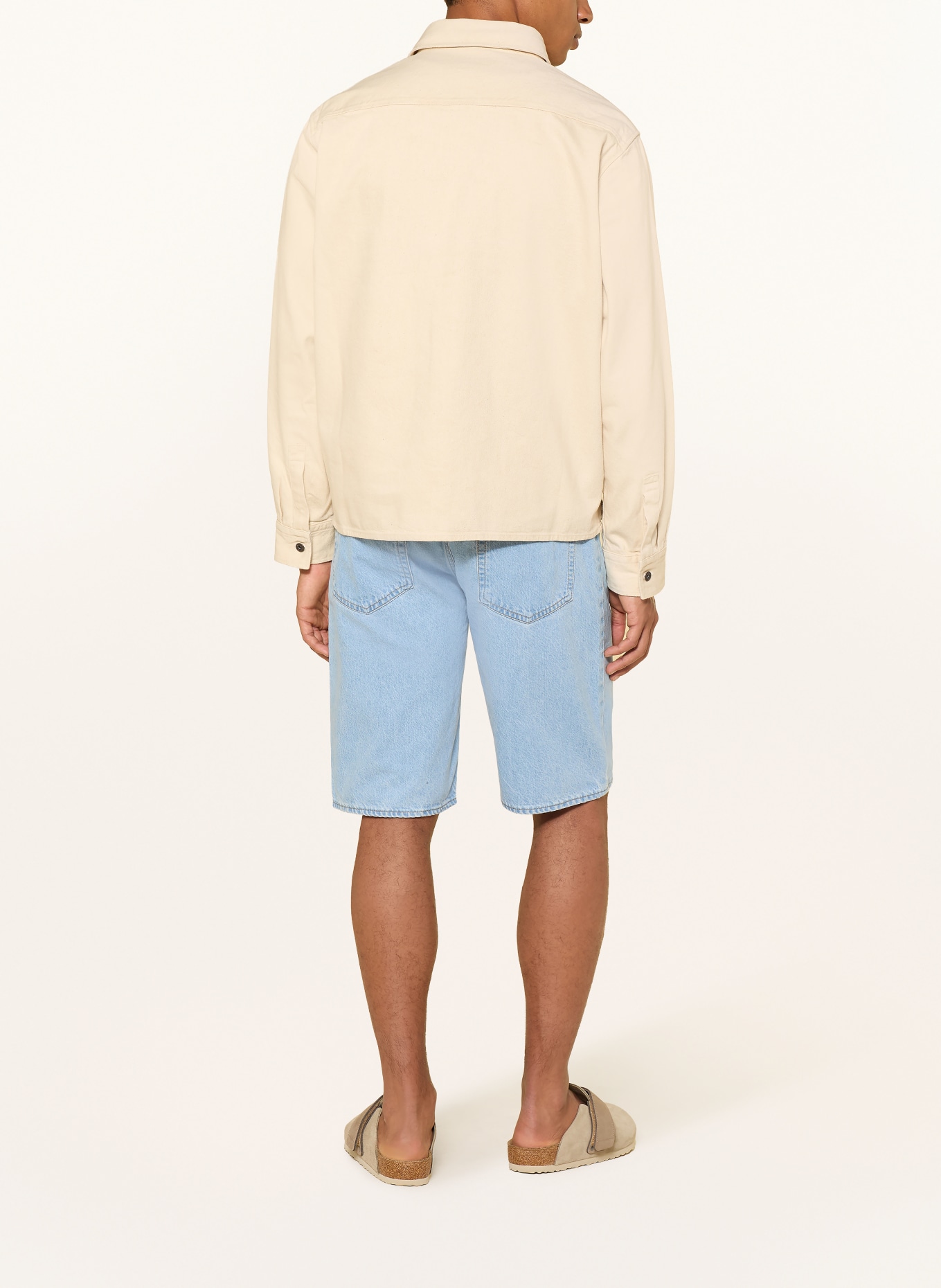 HUGO Jeansshort: 455 LIGHT/PASTEL BLUE