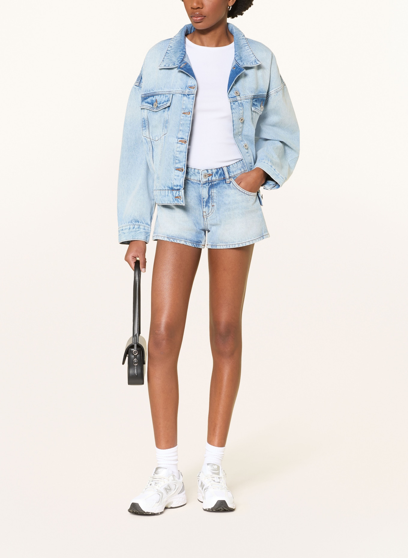 HUGO Short en jean GALIMON: 445 TURQUOISE/AQUA