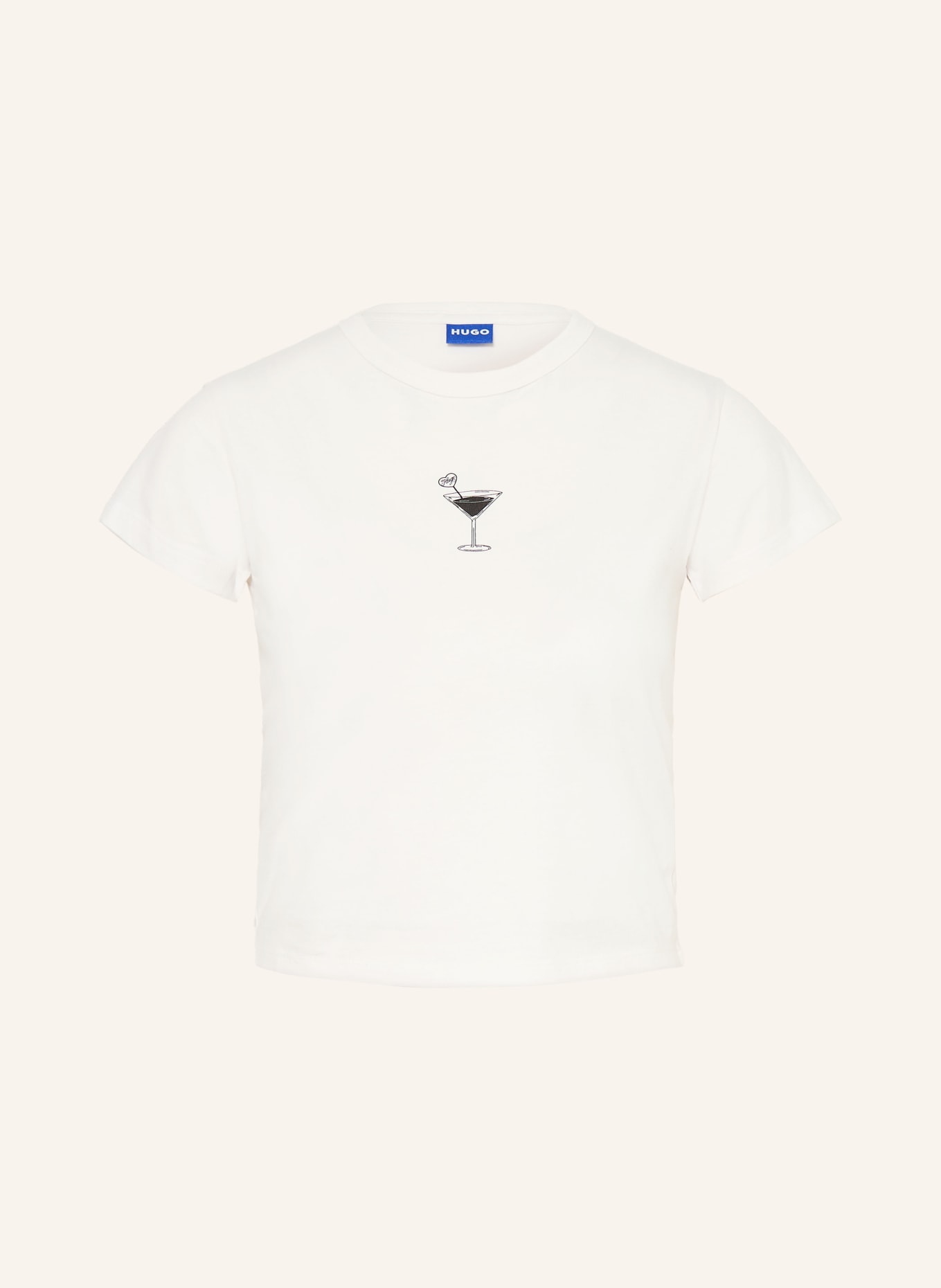 HUGO T-shirt DICHROMA: BLANC