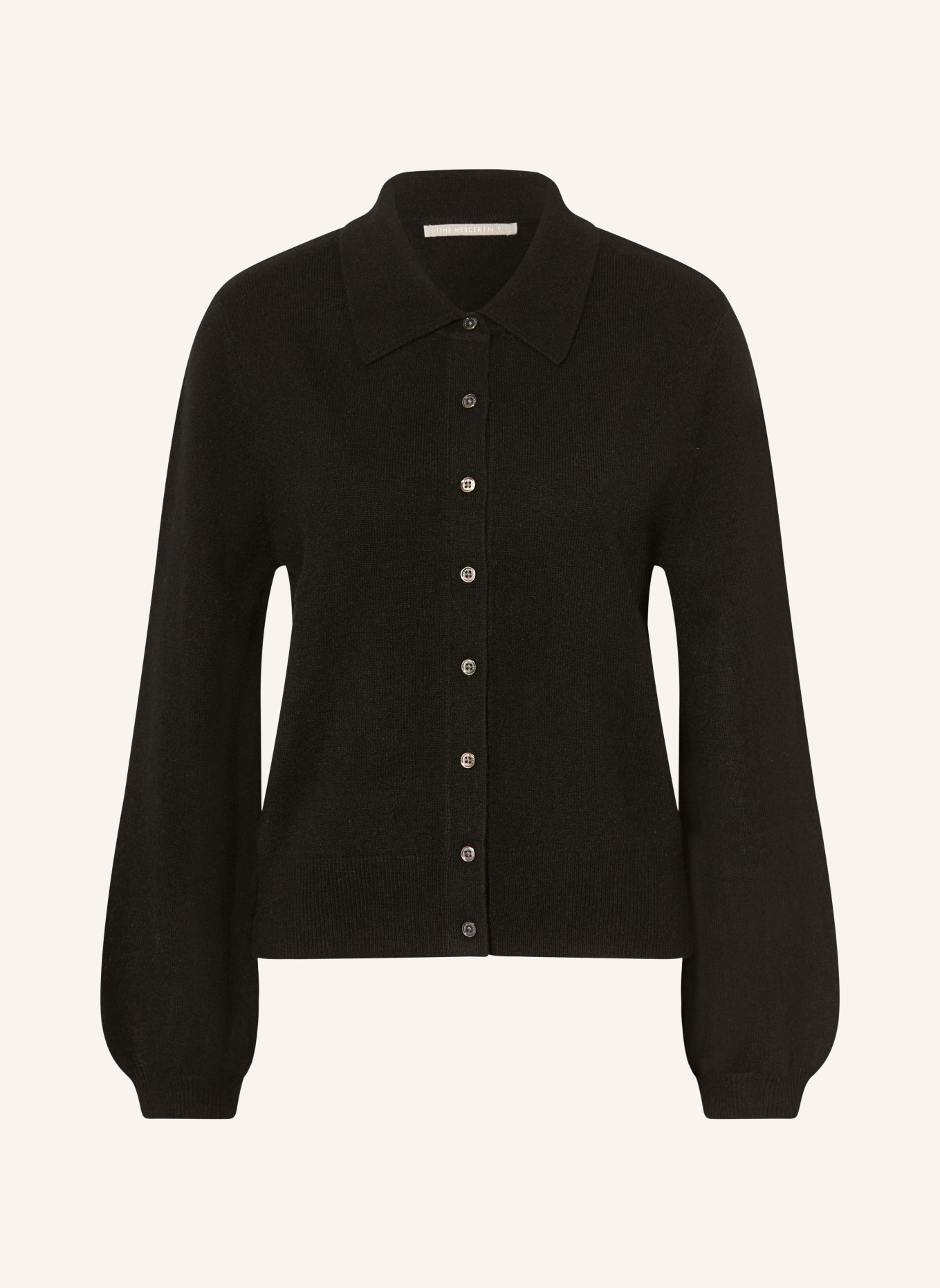 (THE MERCER) N.Y. Cardigan en cachemire: NOIR