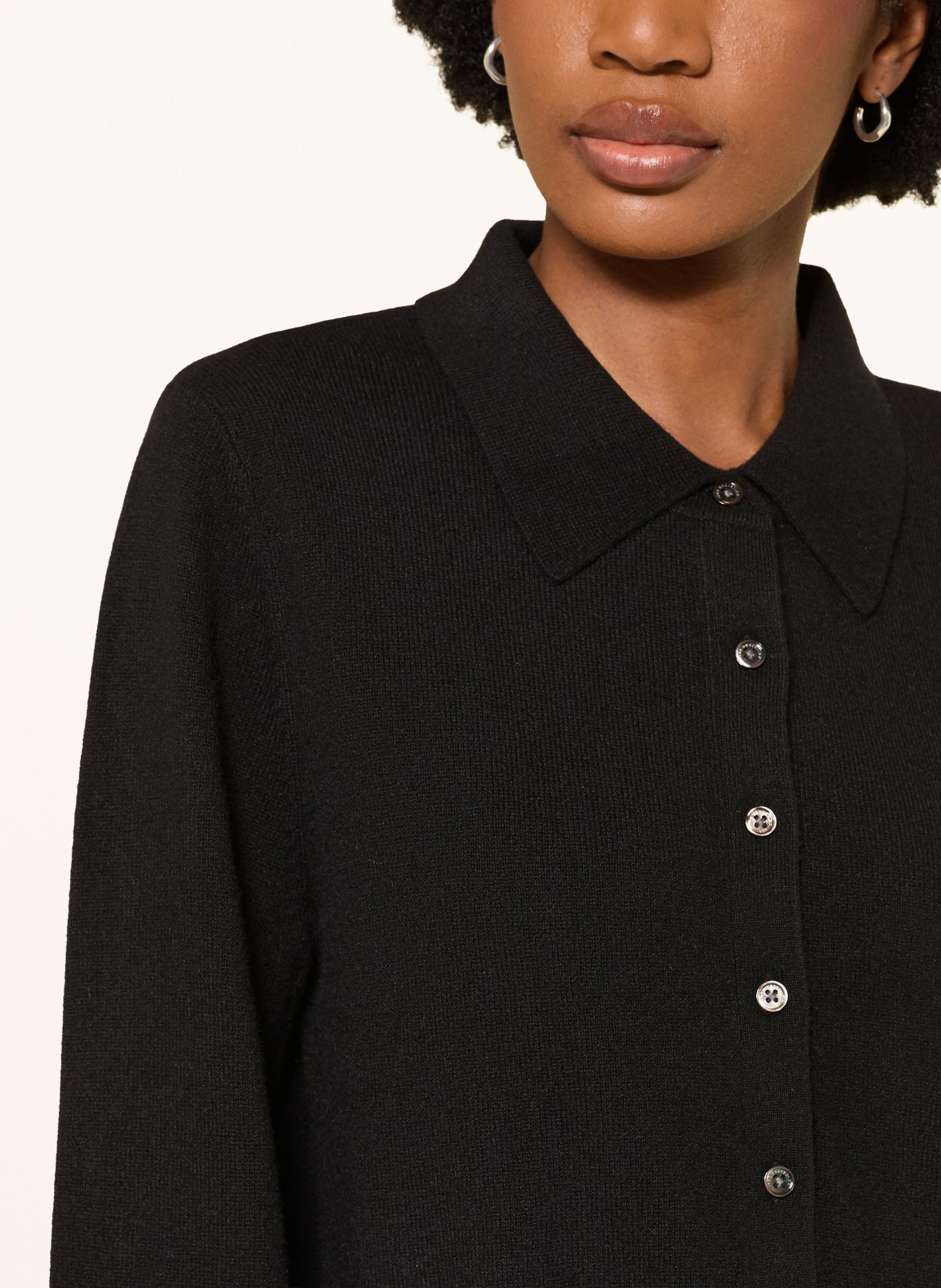 (THE MERCER) N.Y. Cardigan en cachemire: NOIR