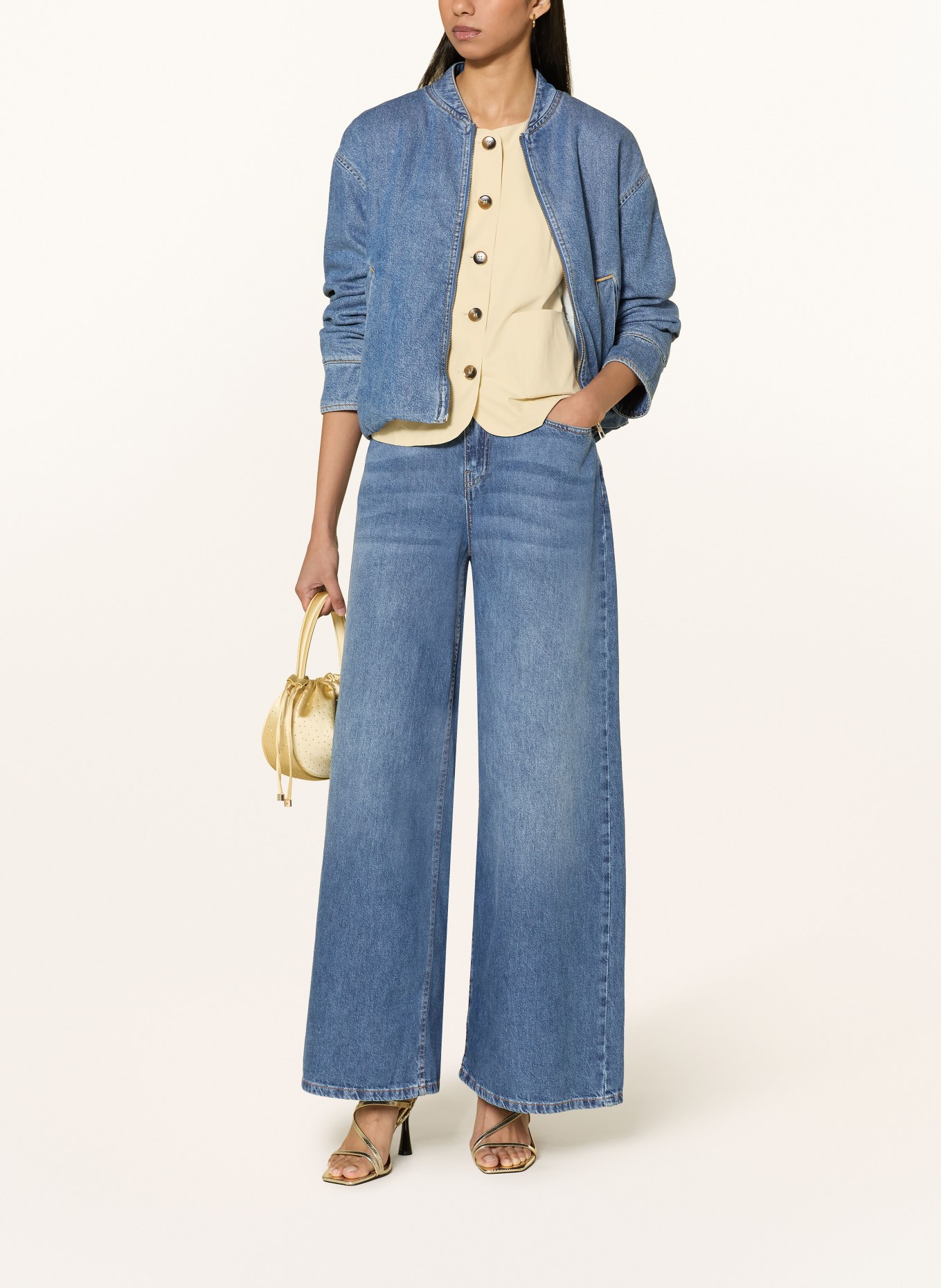 MSCH COPENHAGEN Jean à jambes larges MSCHTURIG ALENA: MID BLUE WASH