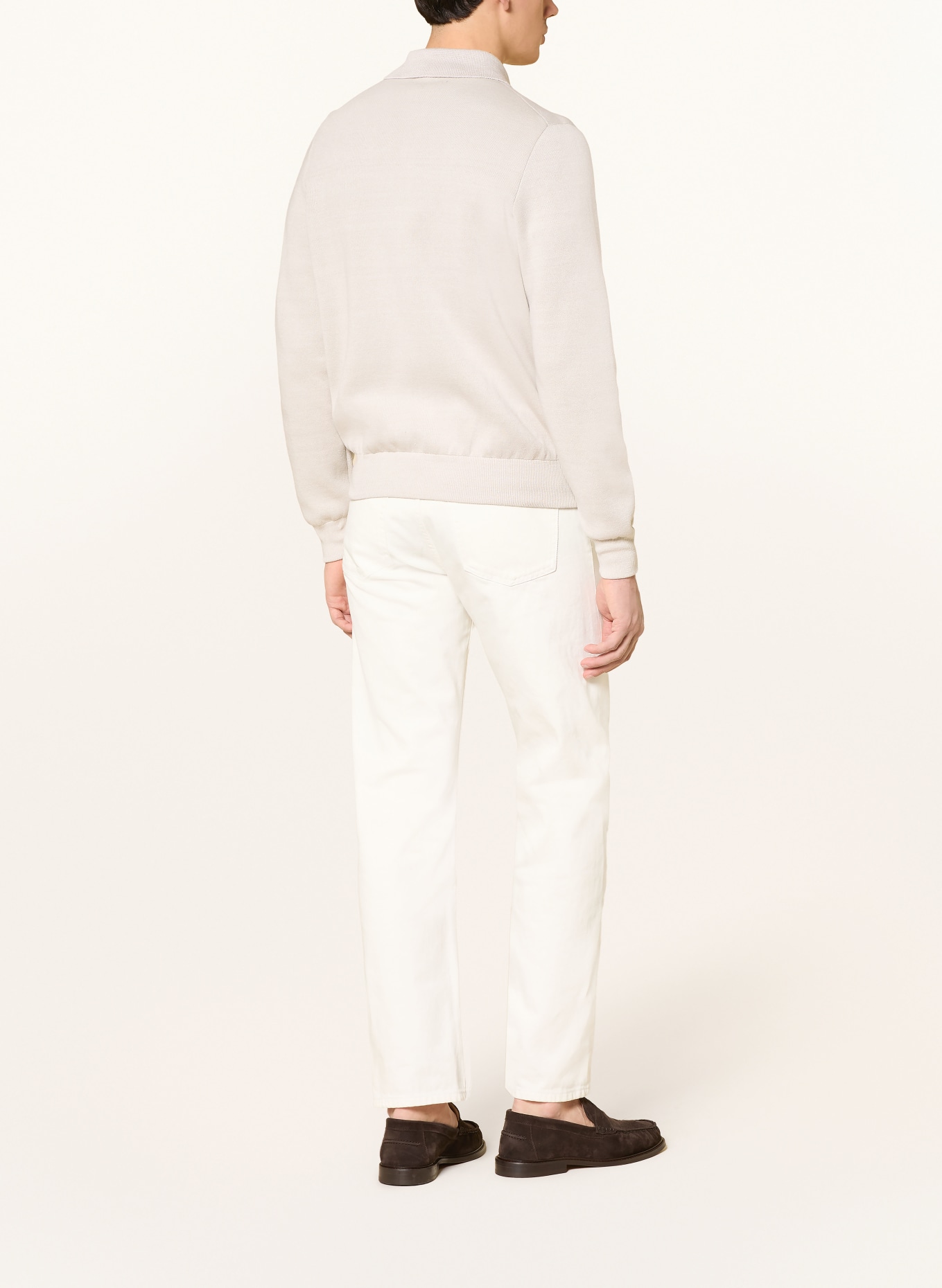 LARDINI Linnen vest: ECRU