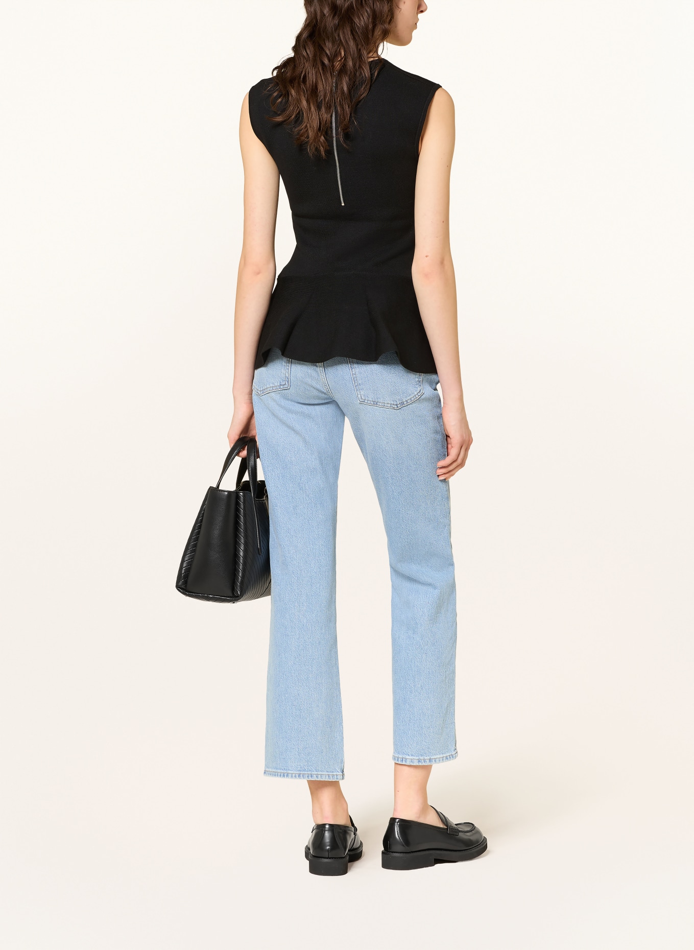 BOSS Bluzka z dżerseju FILLO: CZARNY