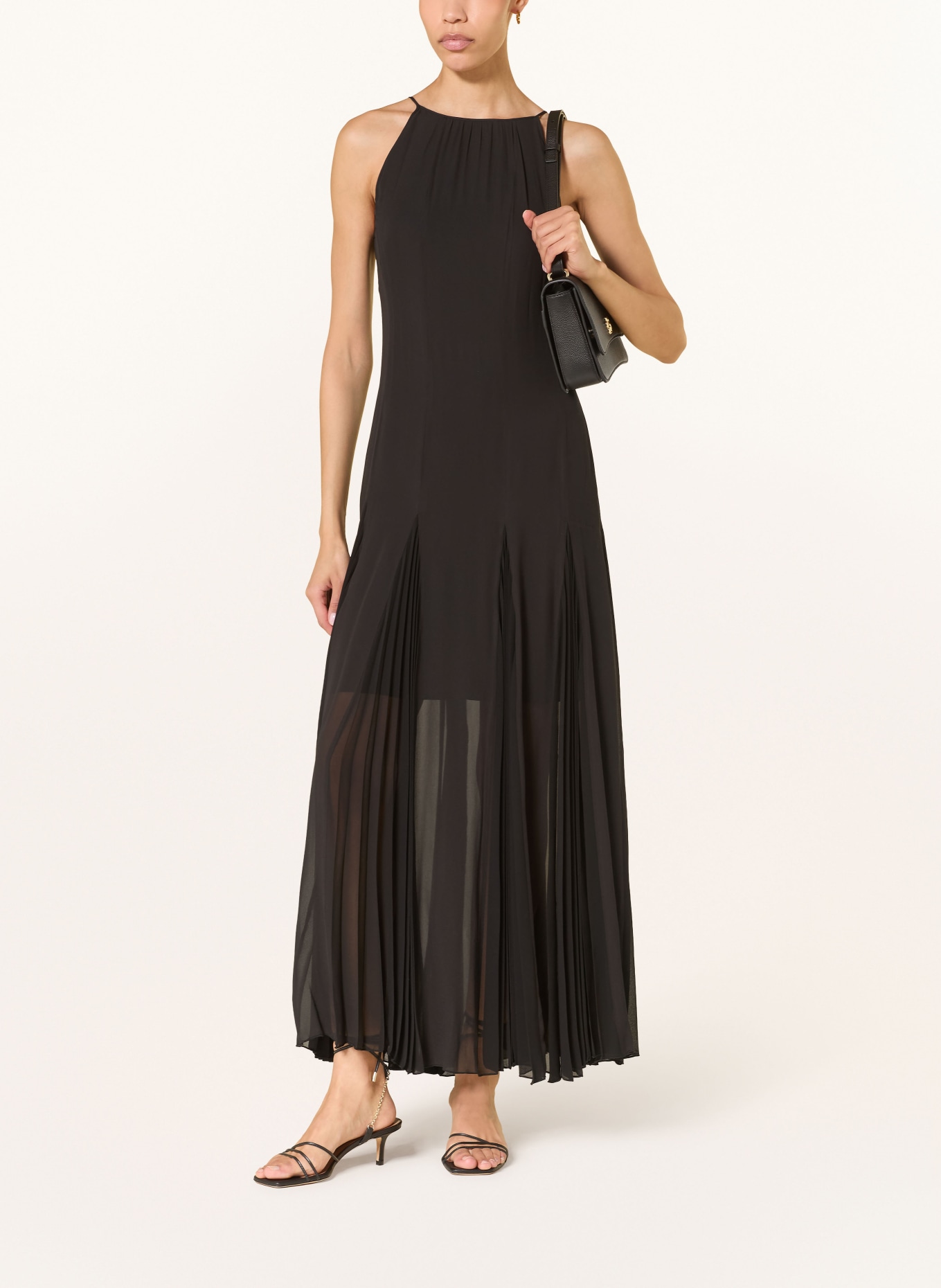 BOSS Sukienka DAVORA z plisami: CZARNY