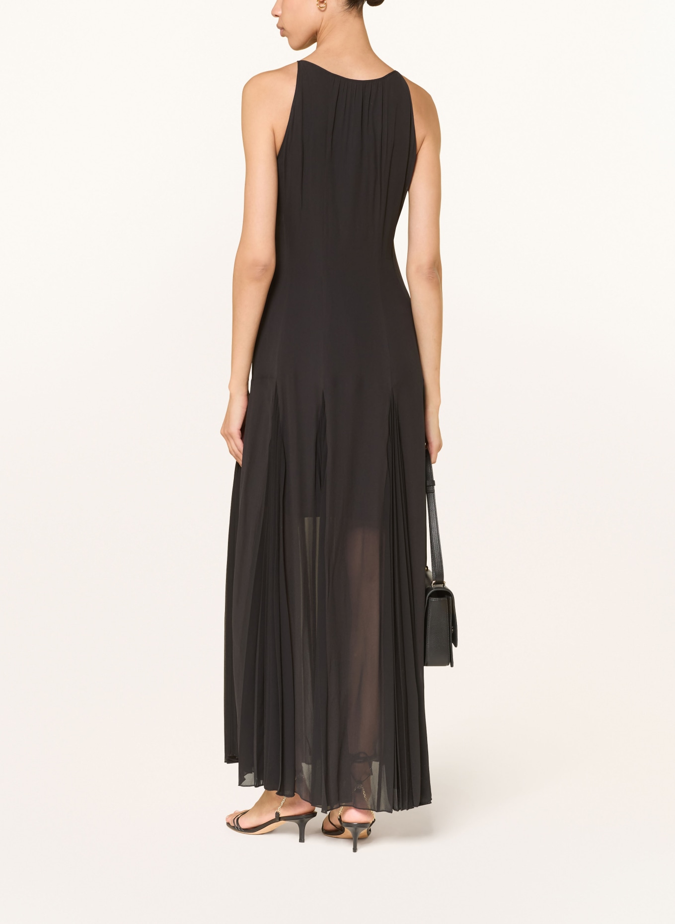 BOSS Sukienka DAVORA z plisami: CZARNY