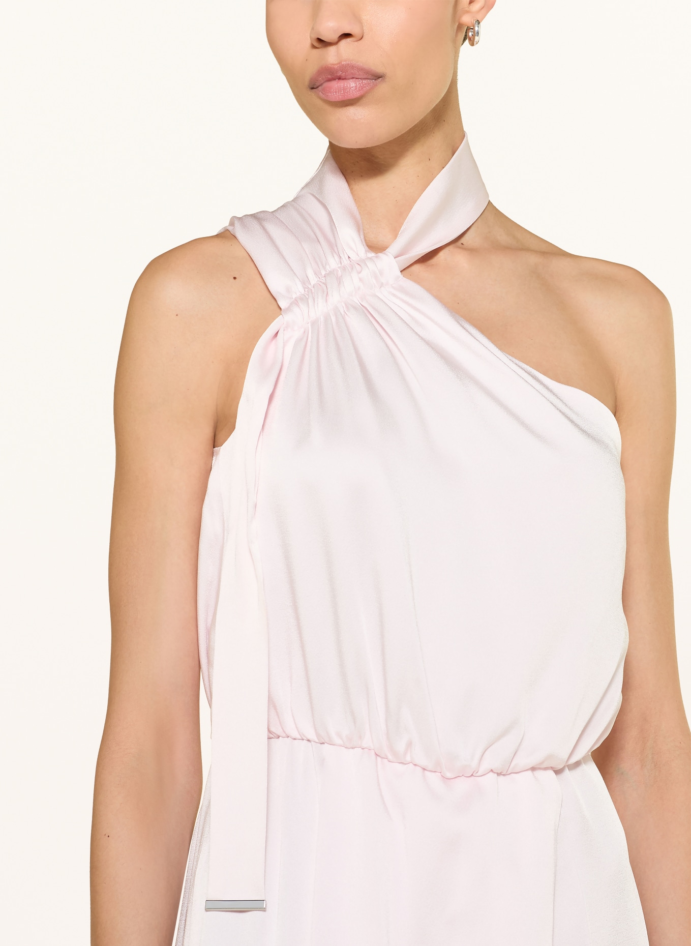 BOSS Jumpsuit DESCARLA aus Satin: HELLROSA