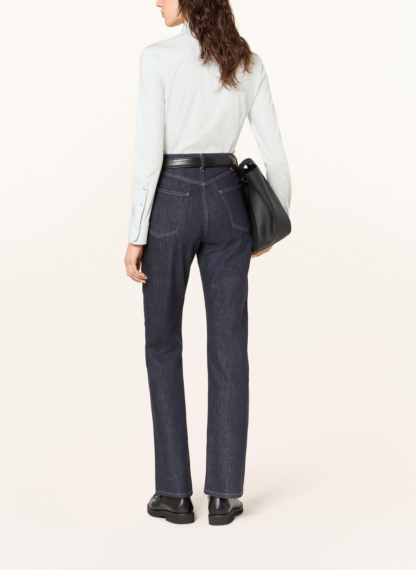 BOSS Chemisier BRONTA TUESDAY en jersey: BLEU CLAIR