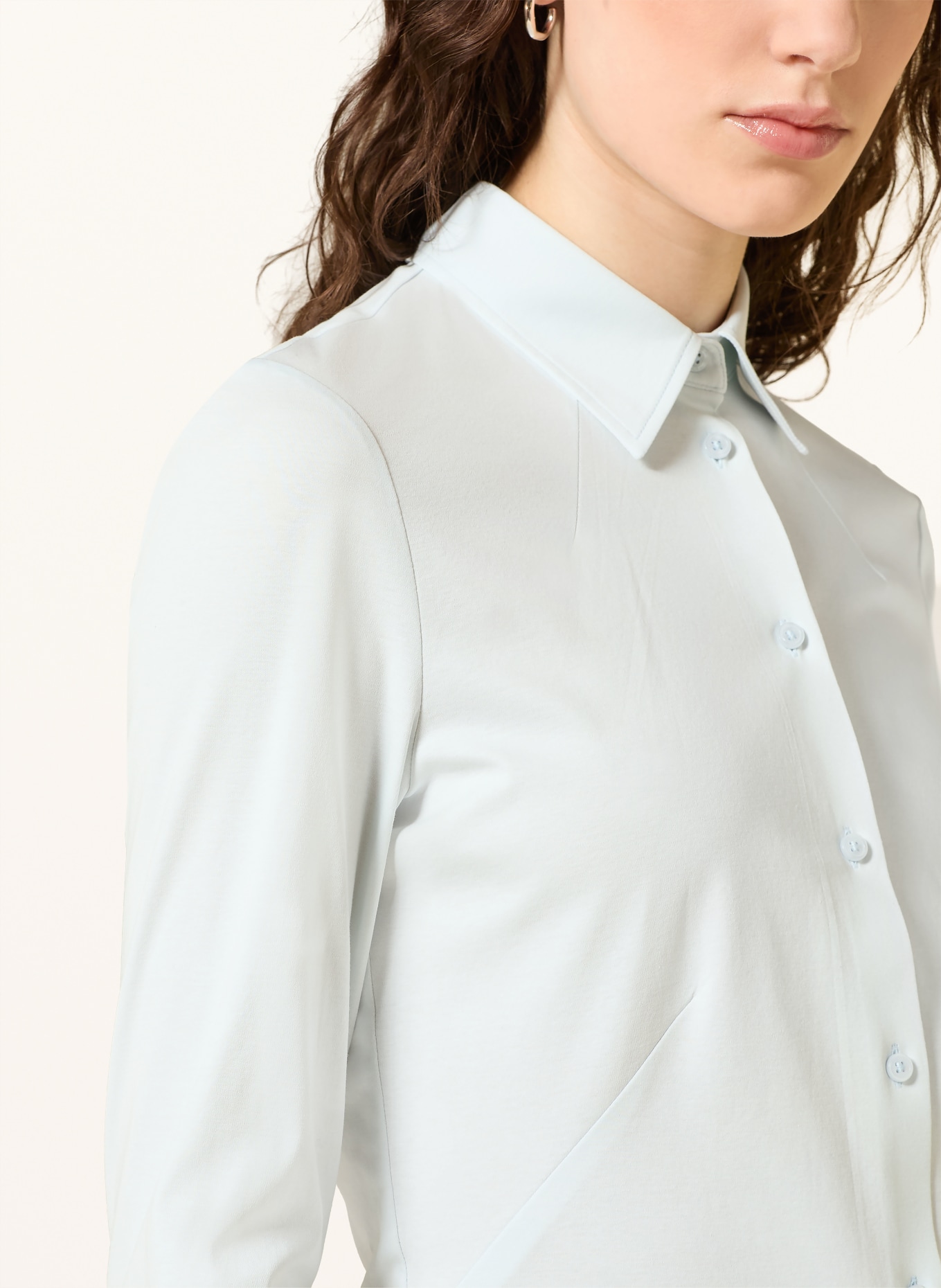 BOSS Chemisier BRONTA TUESDAY en jersey: BLEU CLAIR