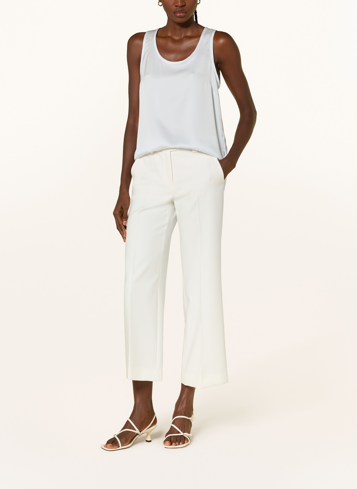 BOSS Seidentop BETTYNA: HELLBLAU