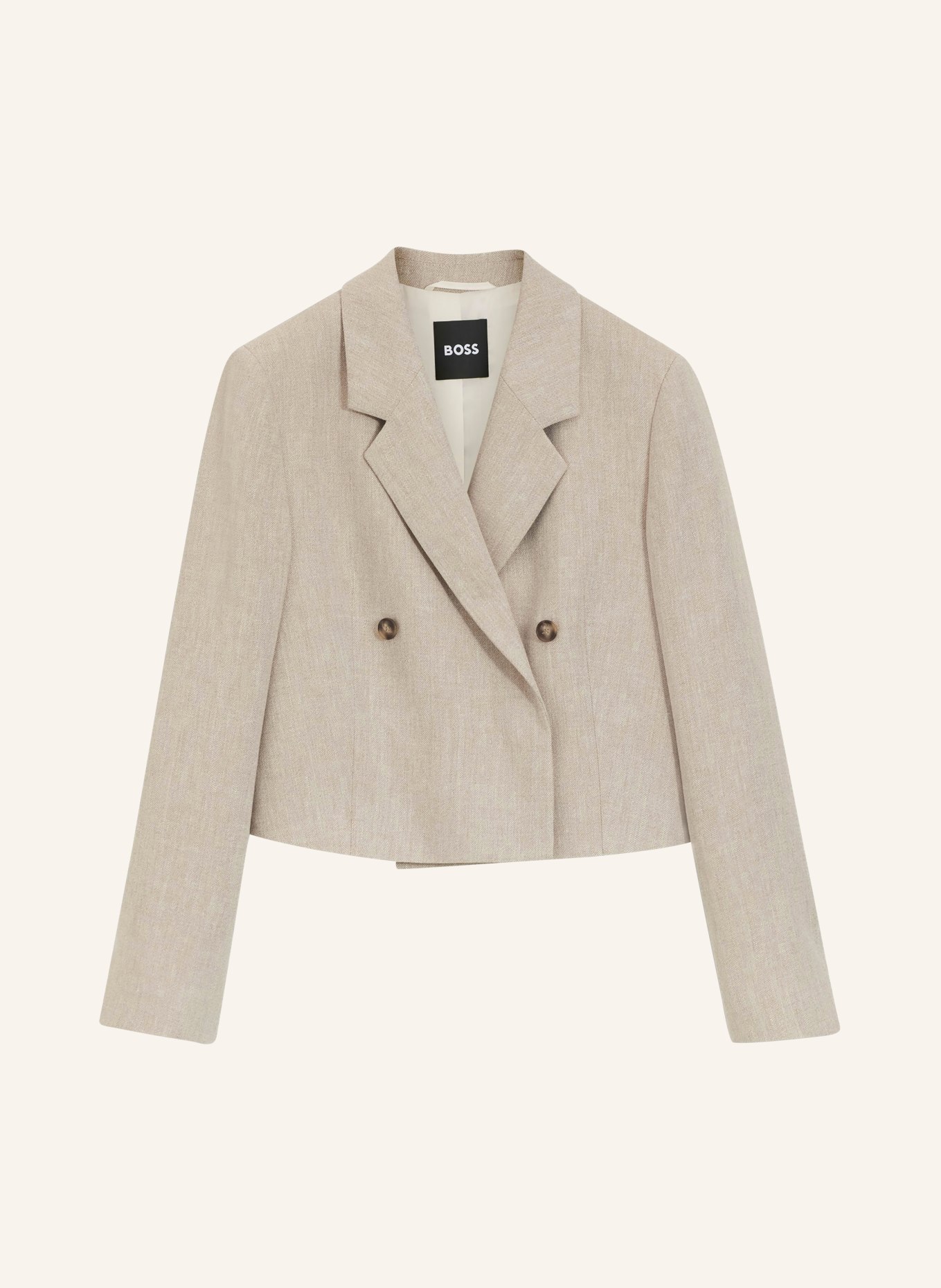 BOSS Blazer JOJEKA mit Leinen: TAUPE