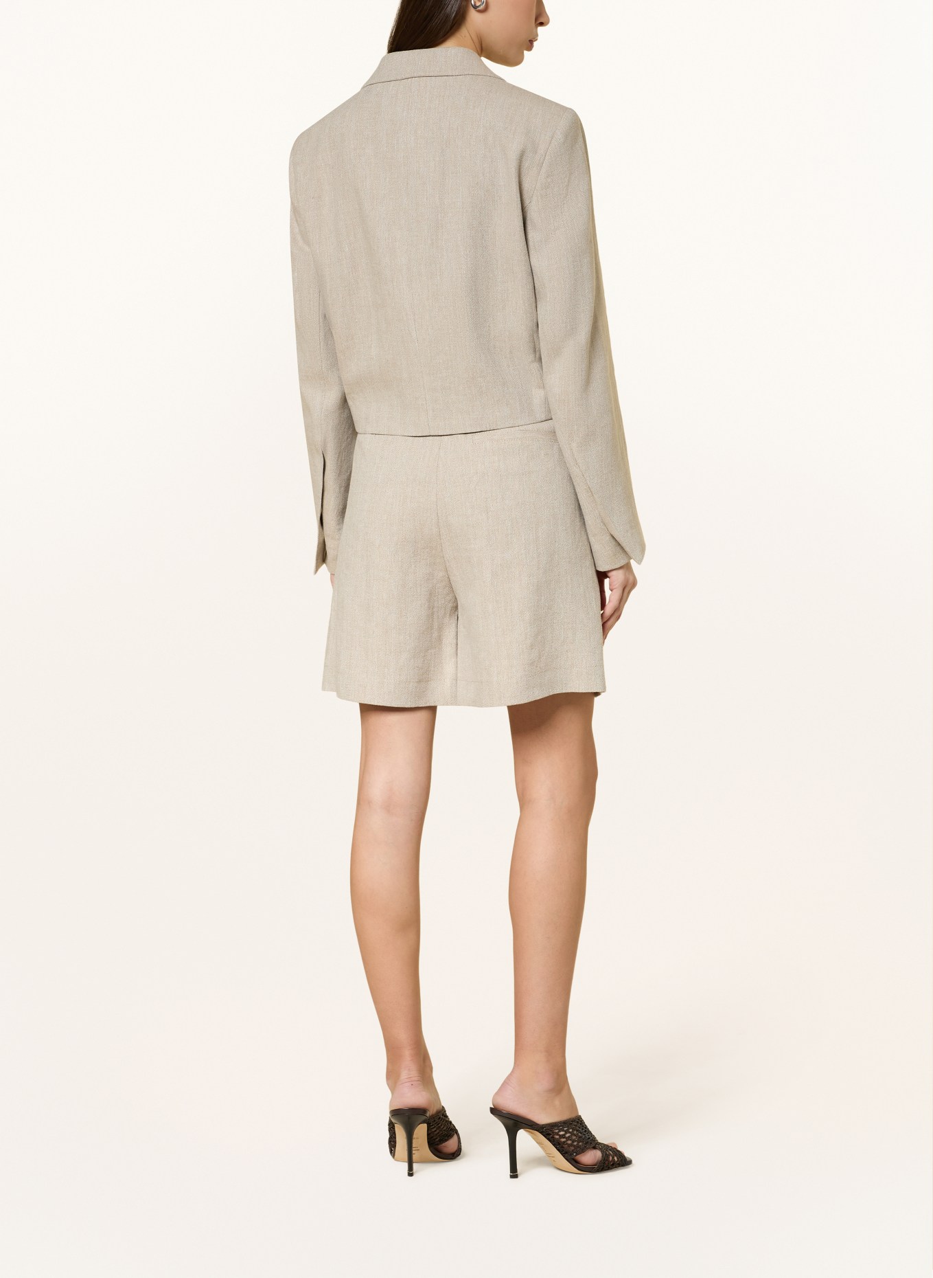 BOSS Blazer JOJEKA mit Leinen: TAUPE