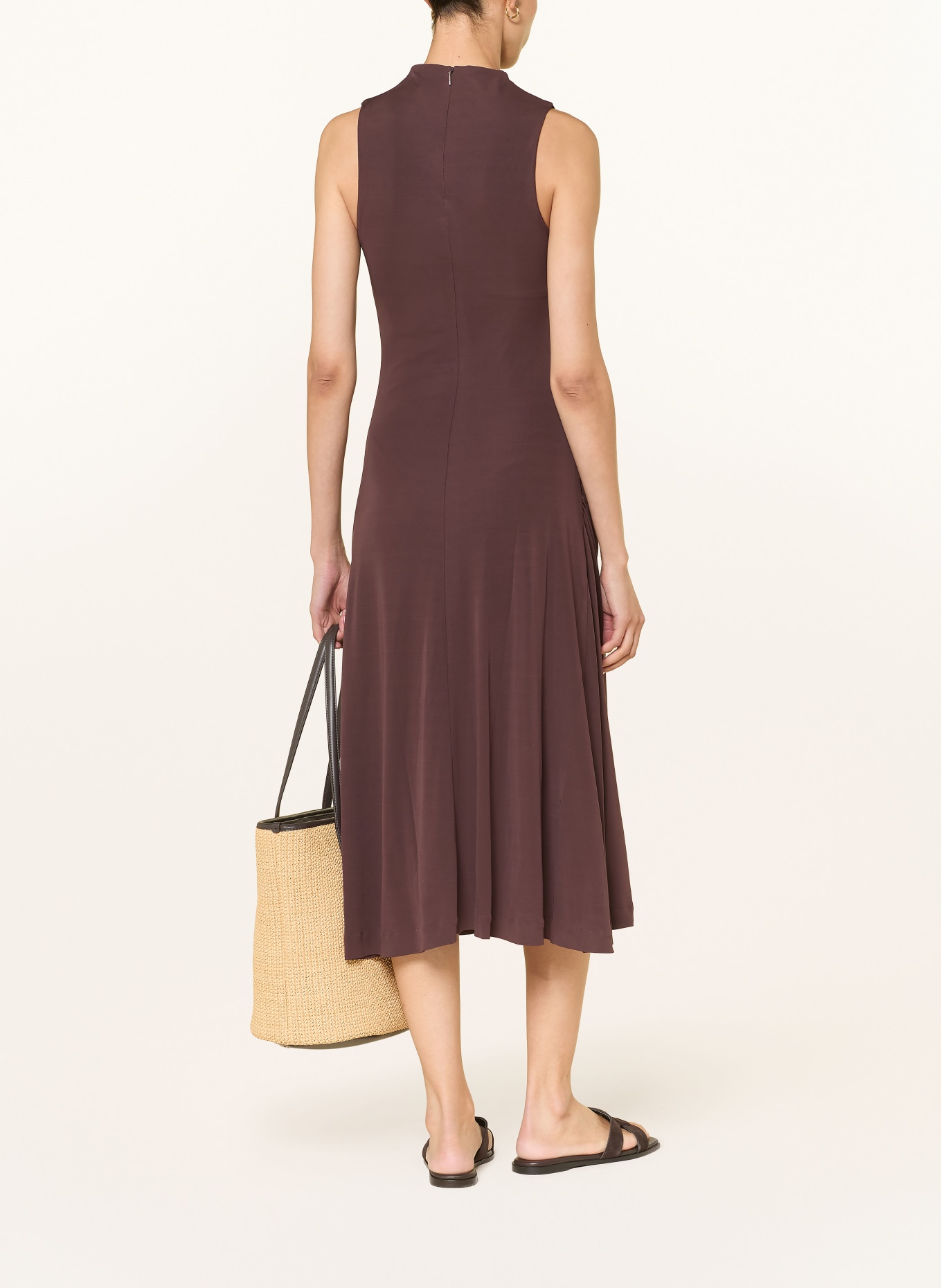 BOSS Jurk EYLAI: MARRON FONCÉ