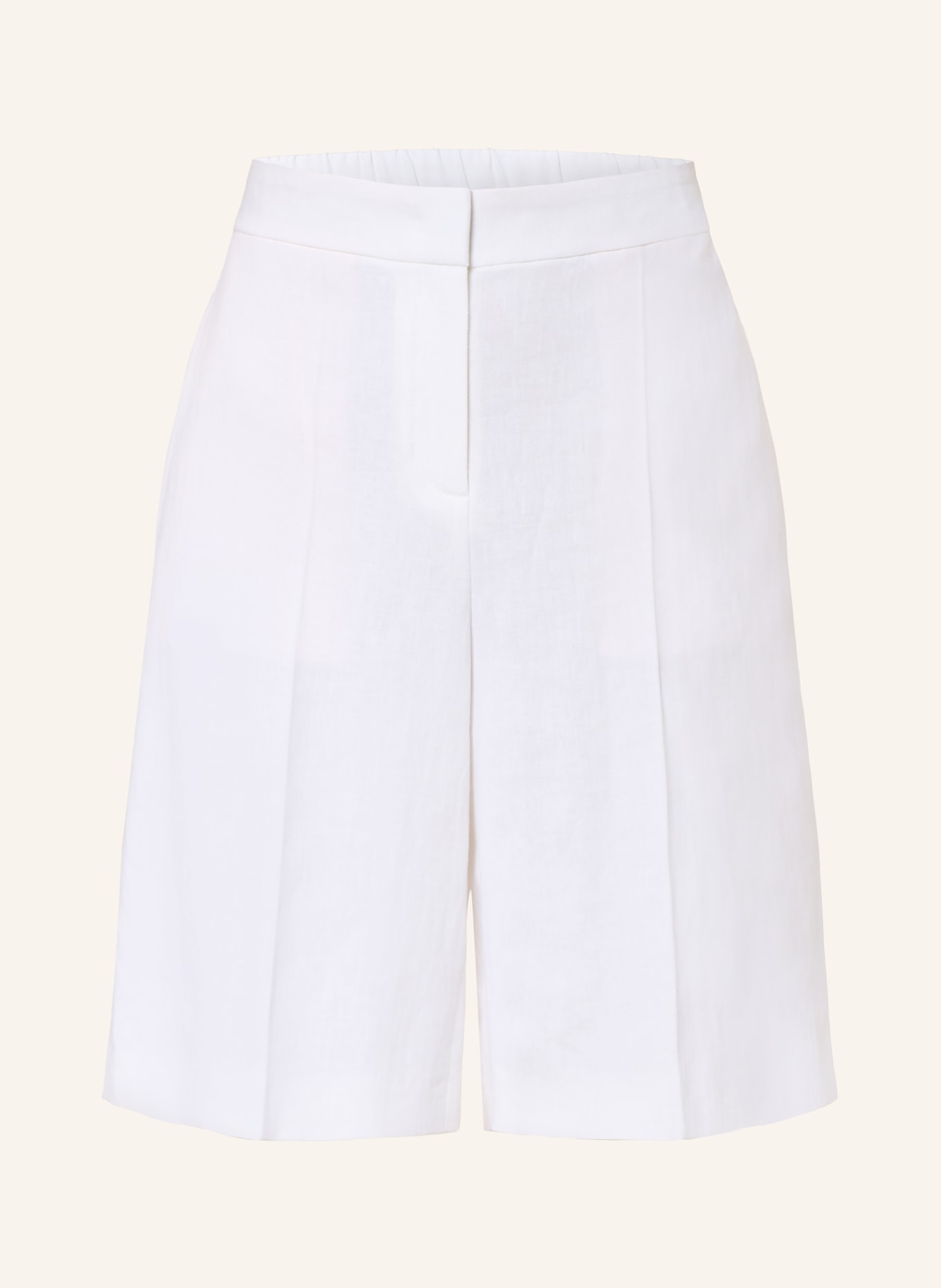 BOSS Bermudas TIANALA mit Leinen: WEISS