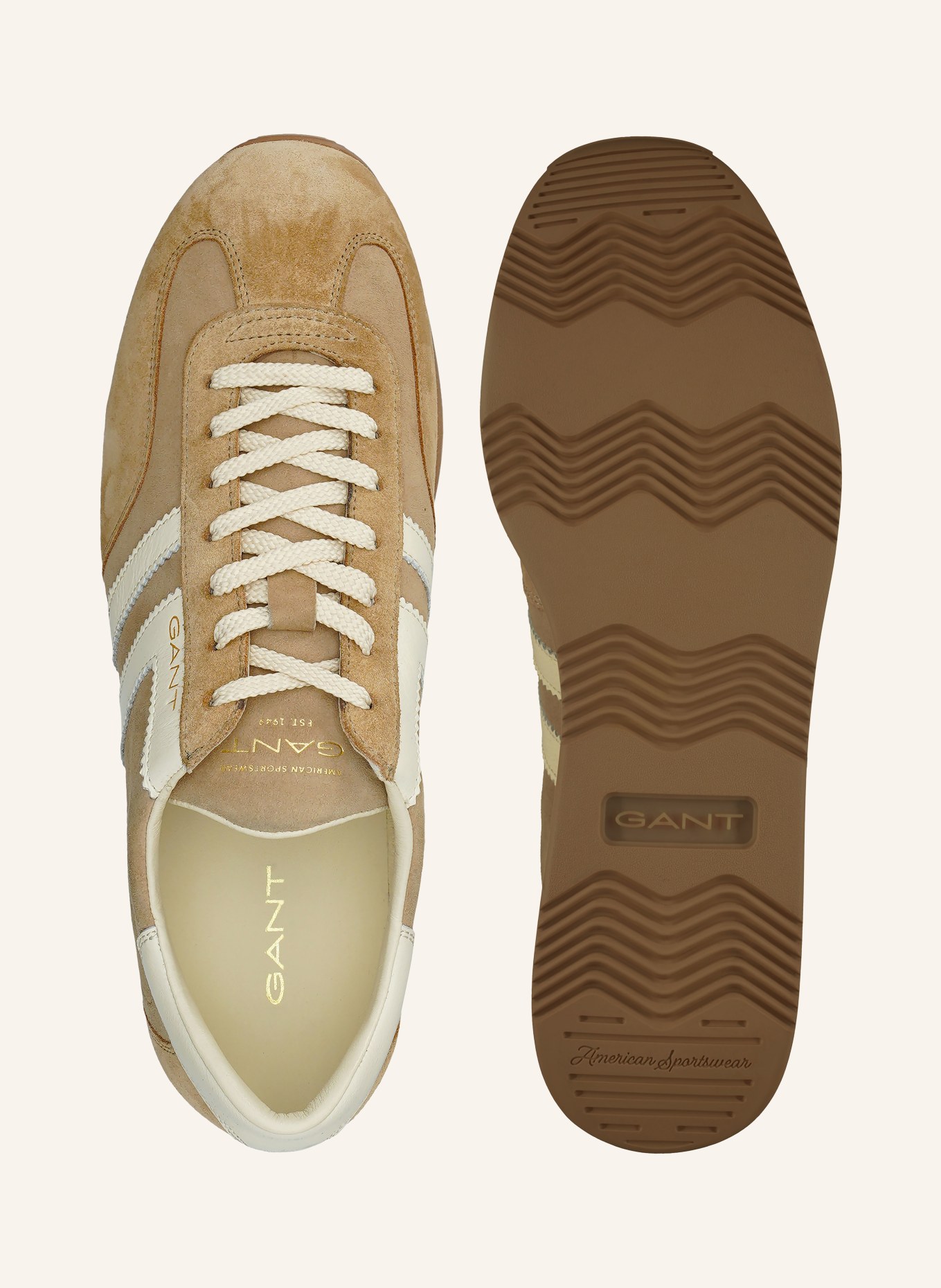 GANT Sneaker SPEARCLUB: CAMELOWY / KREMOWY